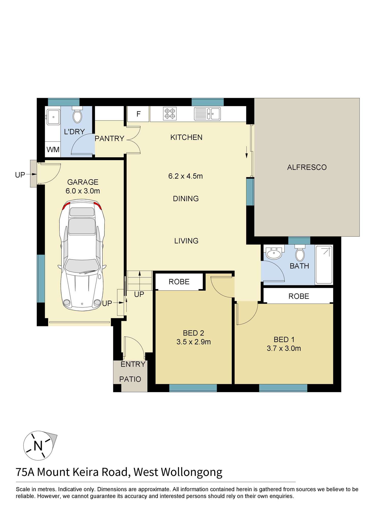 Floorplan of Homely villa listing, 75a Mount Keira Road, West Wollongong NSW 2500