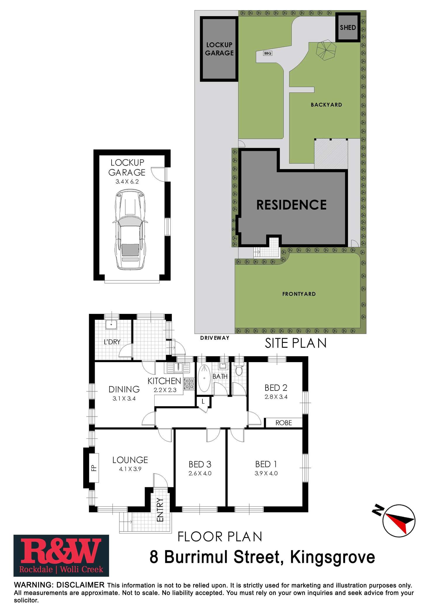 Floorplan of Homely house listing, 8 Burrimul Street, Kingsgrove NSW 2208