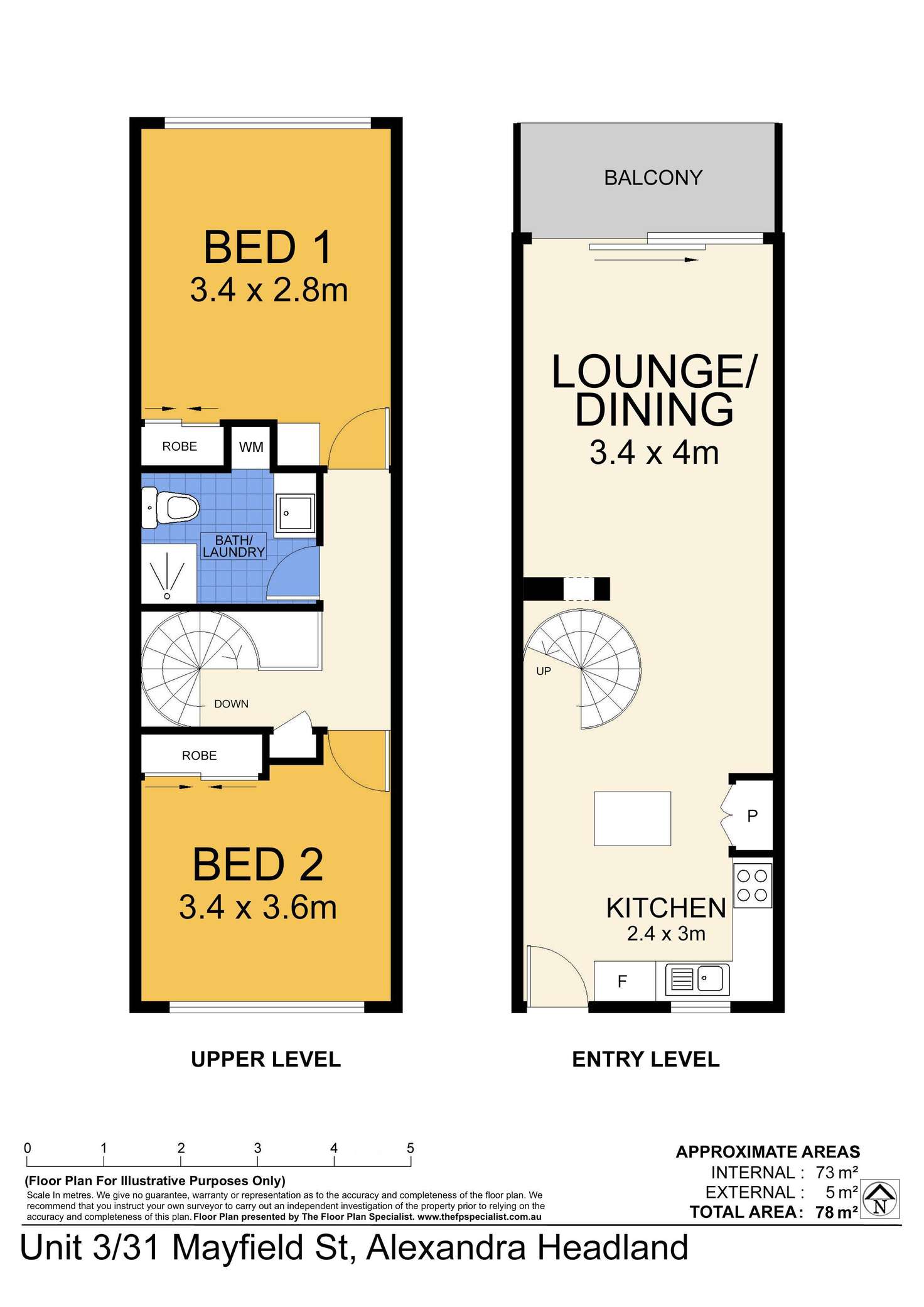 Floorplan of Homely unit listing, 3/31 Mayfield Street, Alexandra Headland QLD 4572