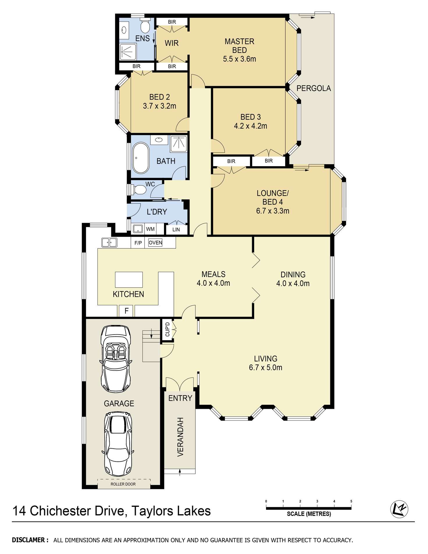 Floorplan of Homely house listing, 14 Chichester Drive, Taylors Lakes VIC 3038