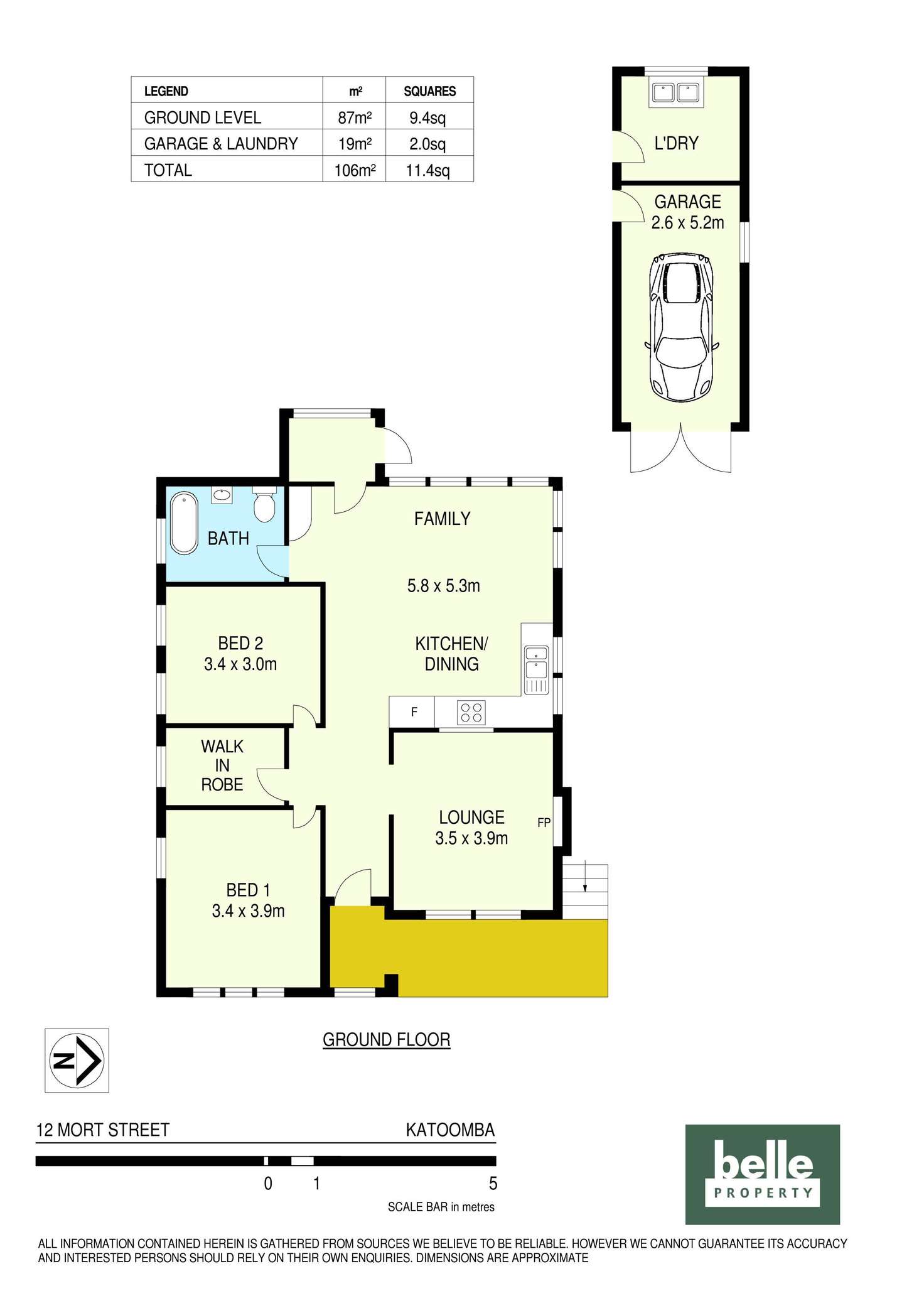 Floorplan of Homely house listing, 12 Mort Street, Katoomba NSW 2780