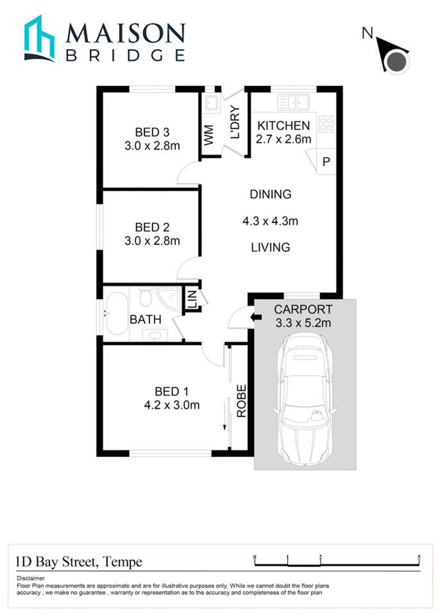 Floorplan of Homely house listing, 1D Bay Street, Tempe NSW 2044
