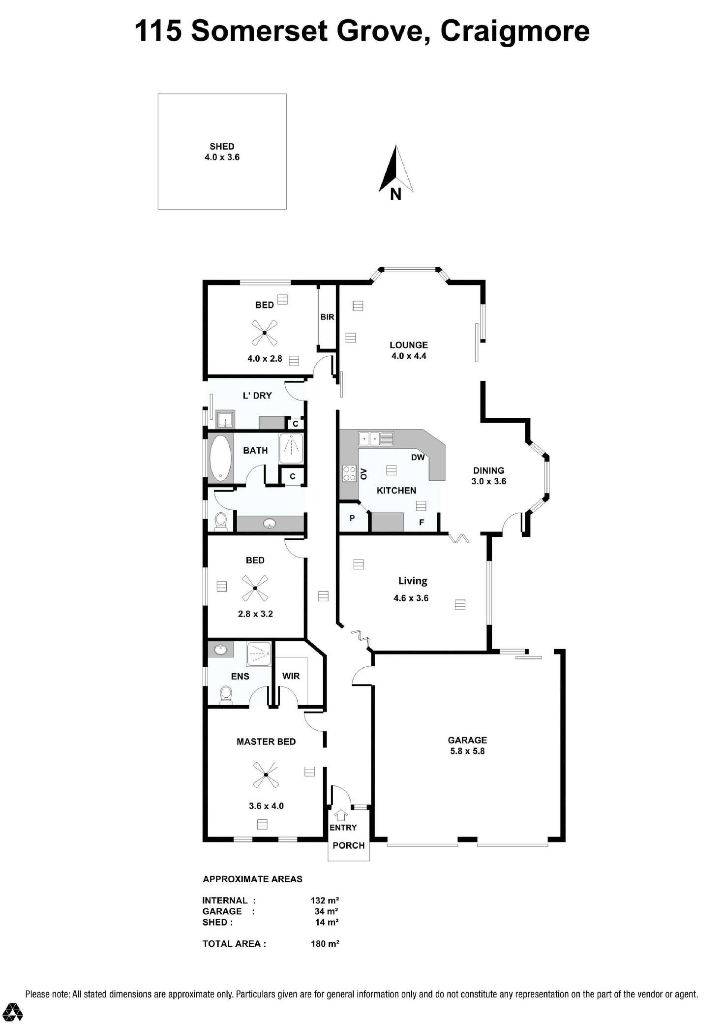 Floorplan of Homely house listing, 115 Somerset Grove, Craigmore SA 5114