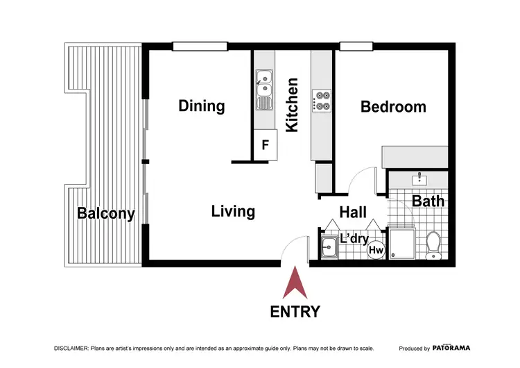 Floorplan of Homely apartment listing, 1/10 Macpherson Street, O'connor ACT 2602