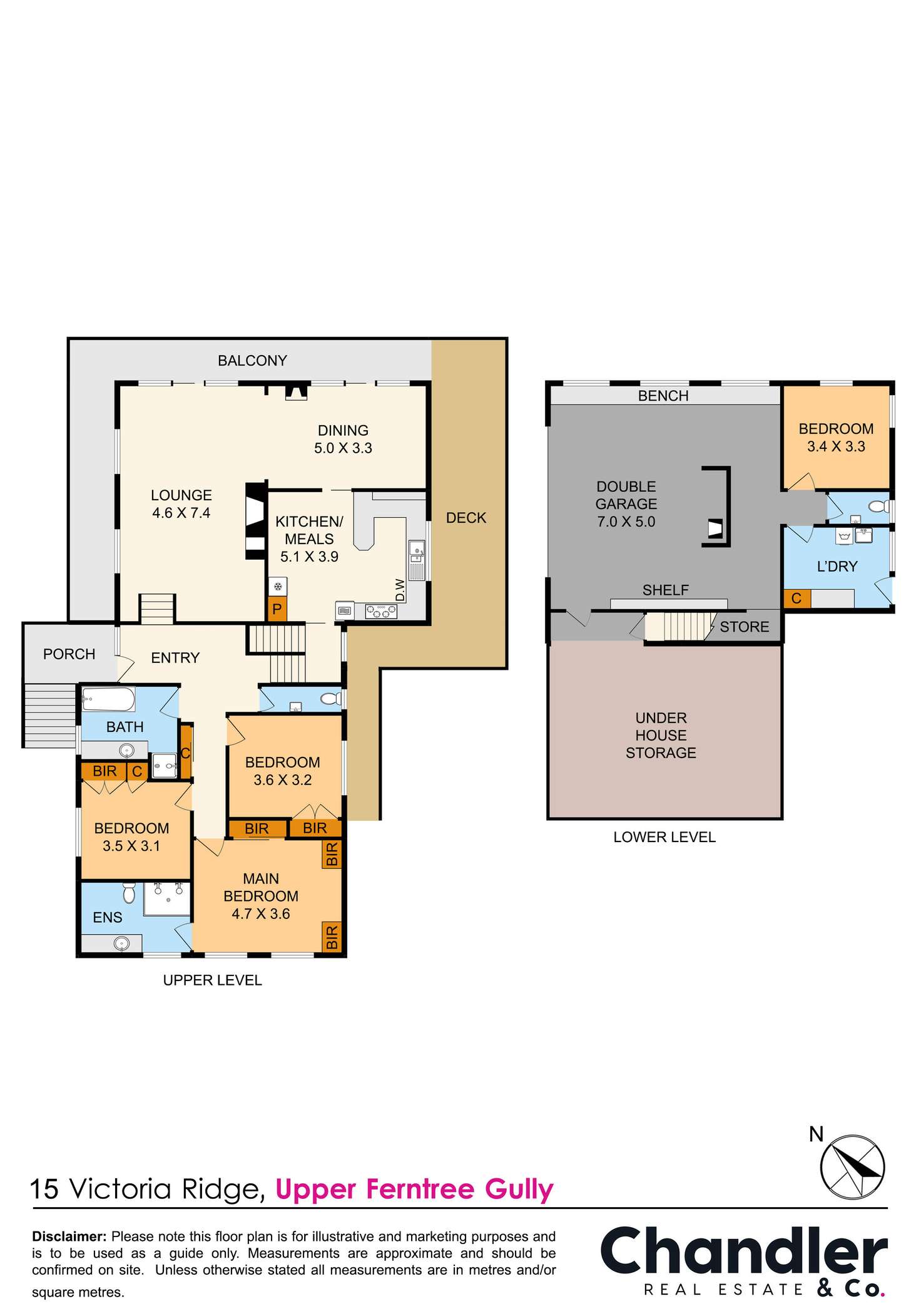 Floorplan of Homely house listing, 15 Victoria Ridge, Upper Ferntree Gully VIC 3156