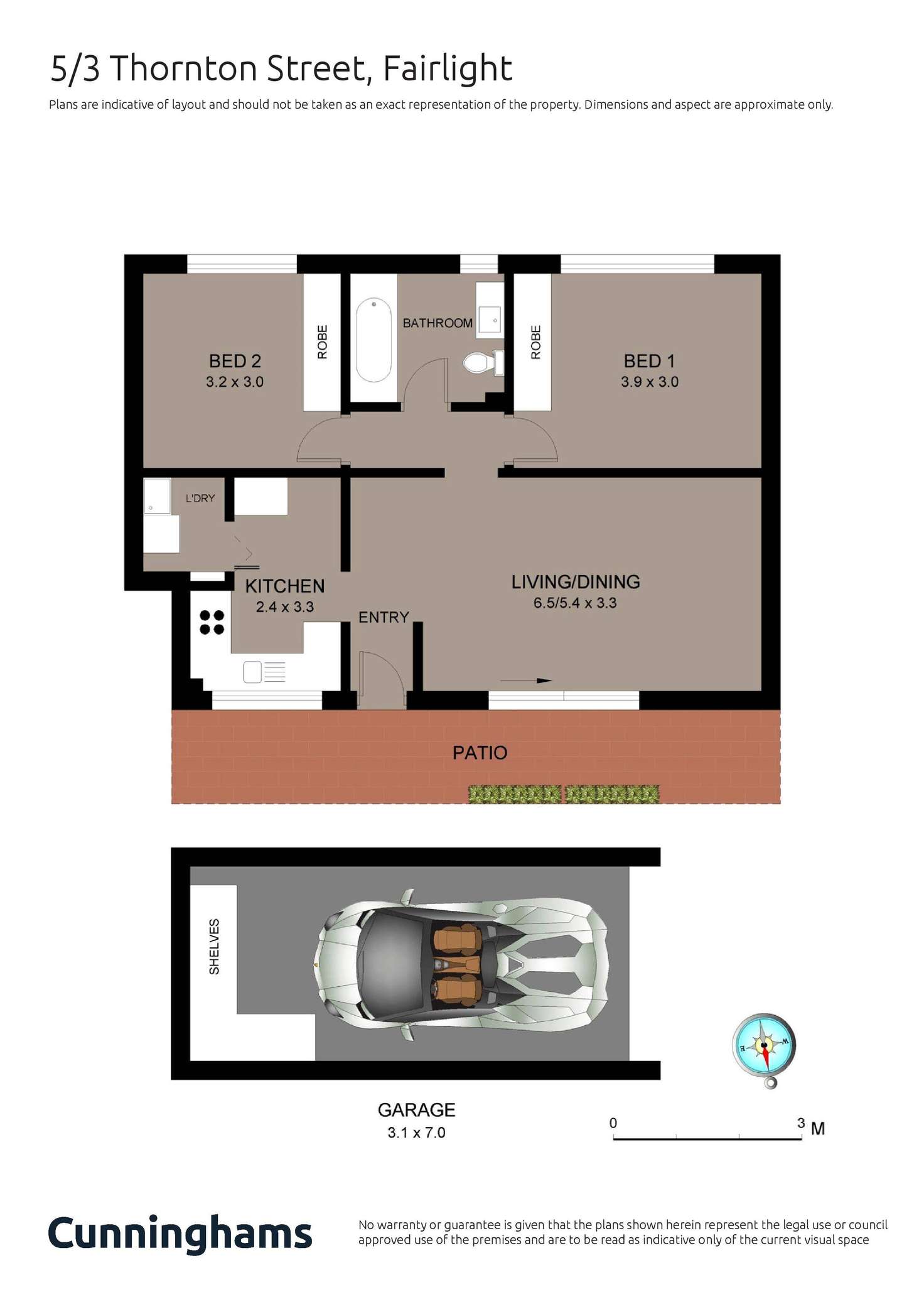 Floorplan of Homely apartment listing, 5/3 Thornton Street, Fairlight NSW 2094