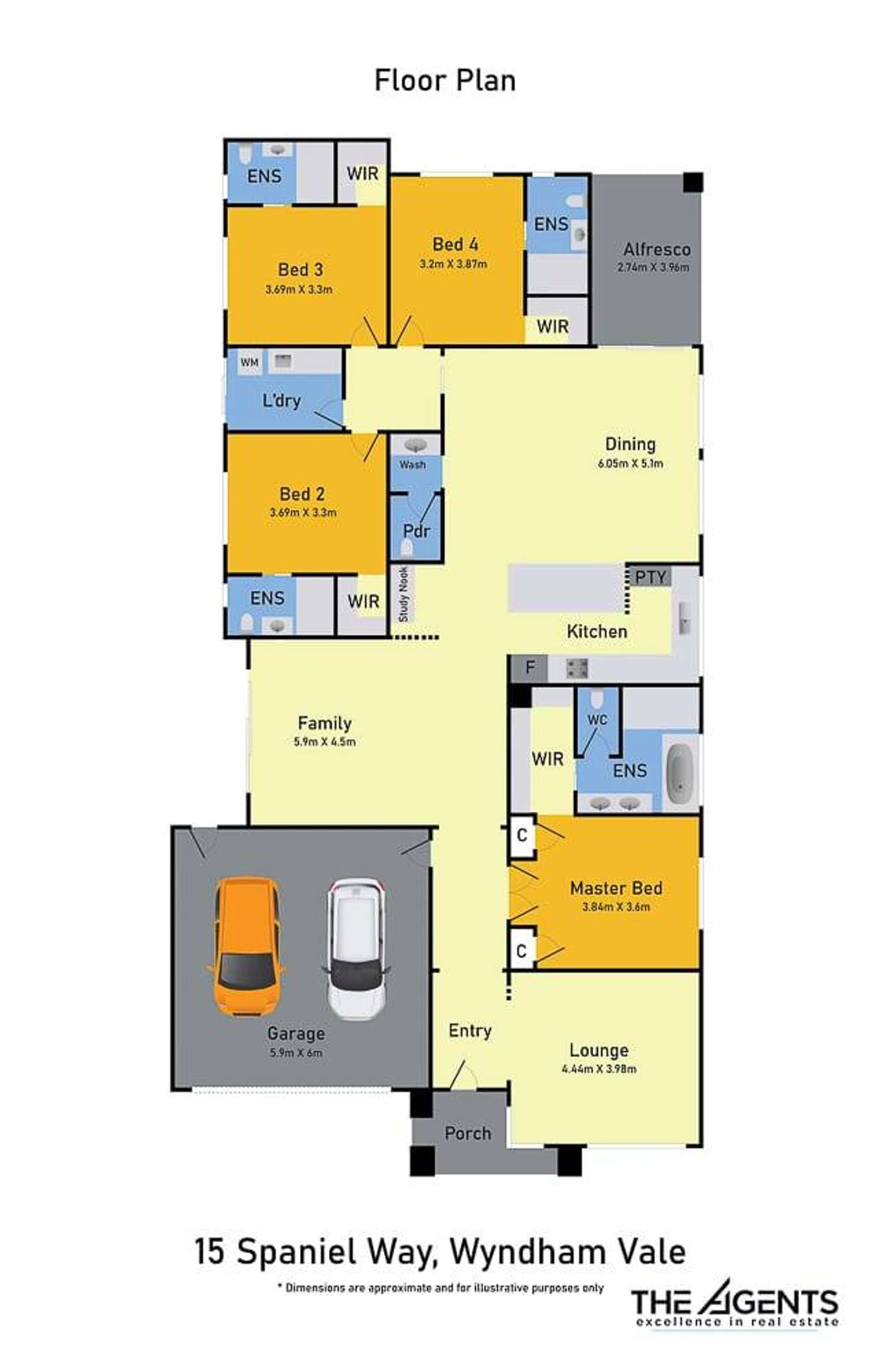 Floorplan of Homely house listing, 15 Spaniel Avenue, Wyndham Vale VIC 3024