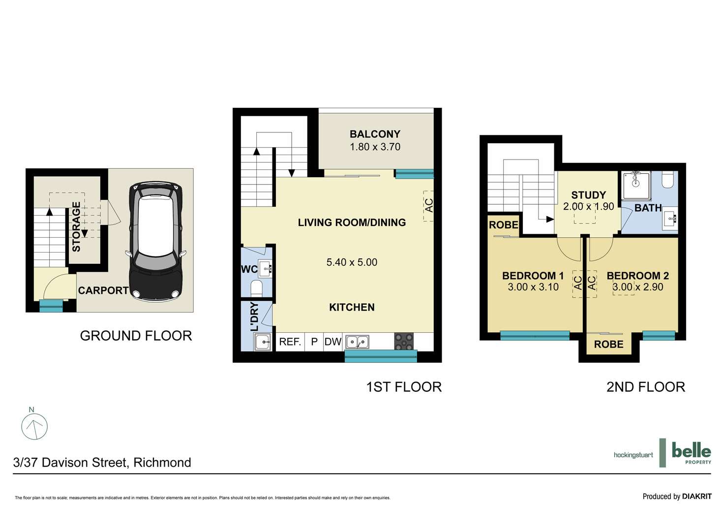 Floorplan of Homely unit listing, 3/37 Davison Street, Richmond VIC 3121