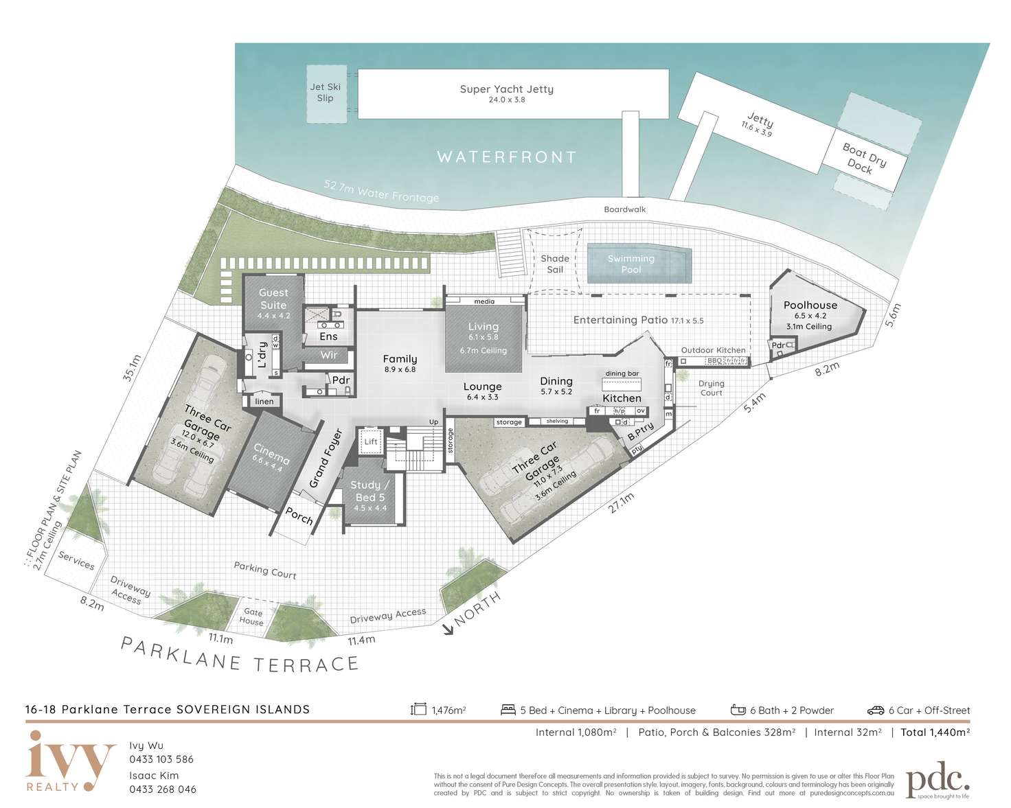 Floorplan of Homely house listing, 16-18 Parklane Terrace, Sovereign Islands QLD 4216