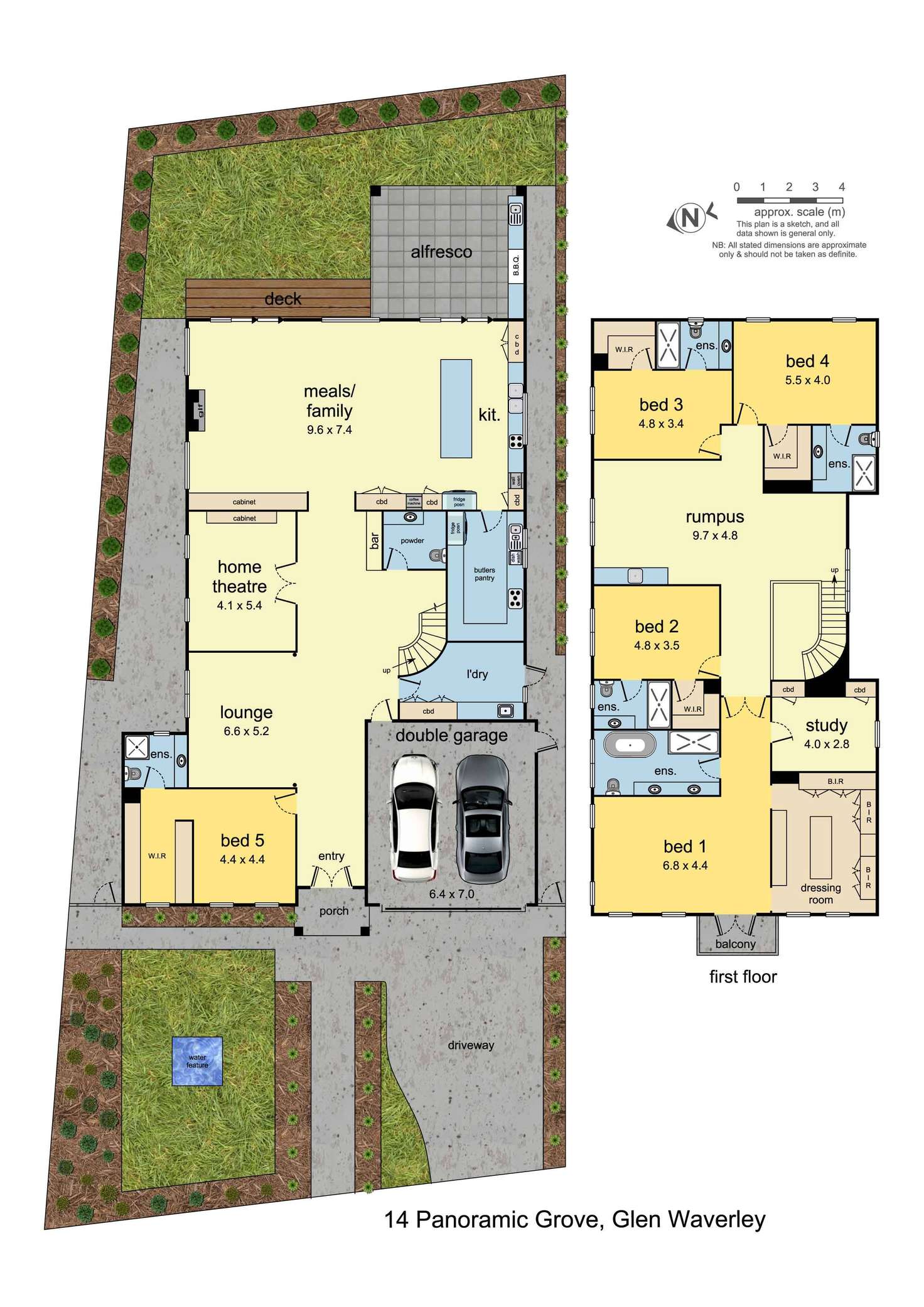 Floorplan of Homely house listing, 14 Panoramic Grove, Glen Waverley VIC 3150