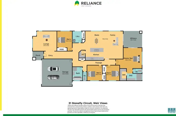 Floorplan of Homely house listing, 31 Stonefly Circuit, Weir Views VIC 3338