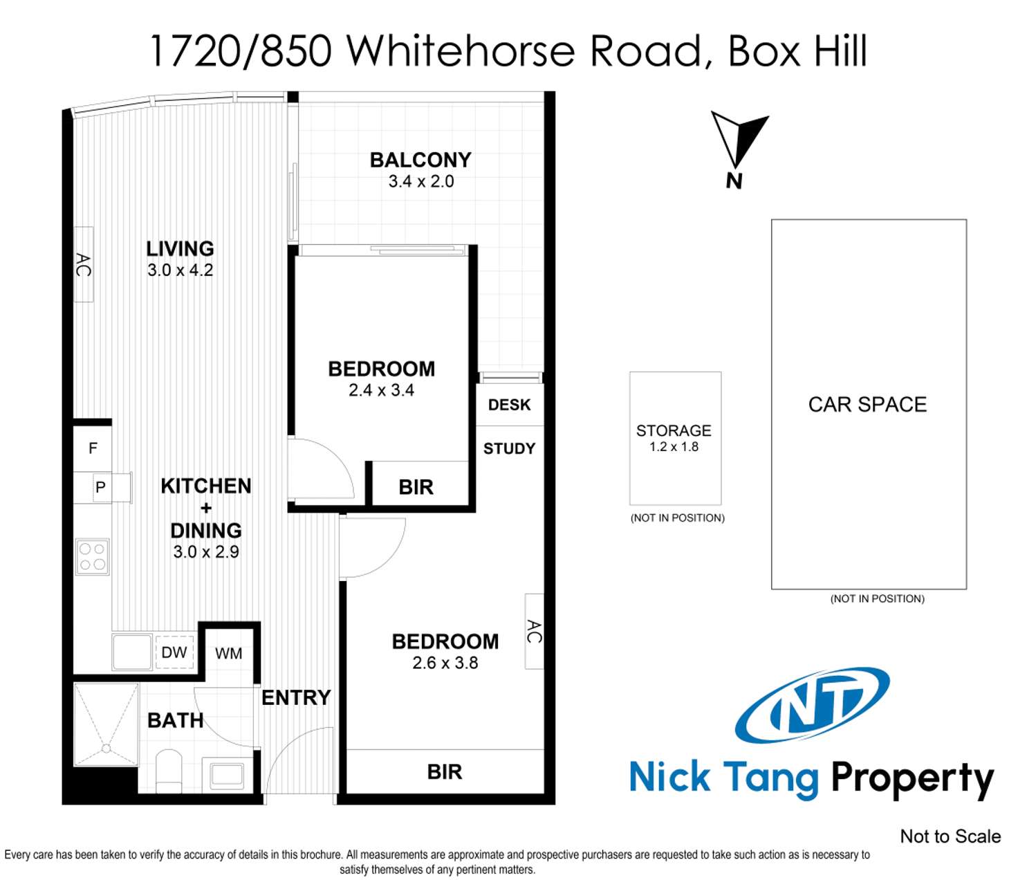 Floorplan of Homely apartment listing, 1720/850 Whitehorse Road, Box Hill VIC 3128