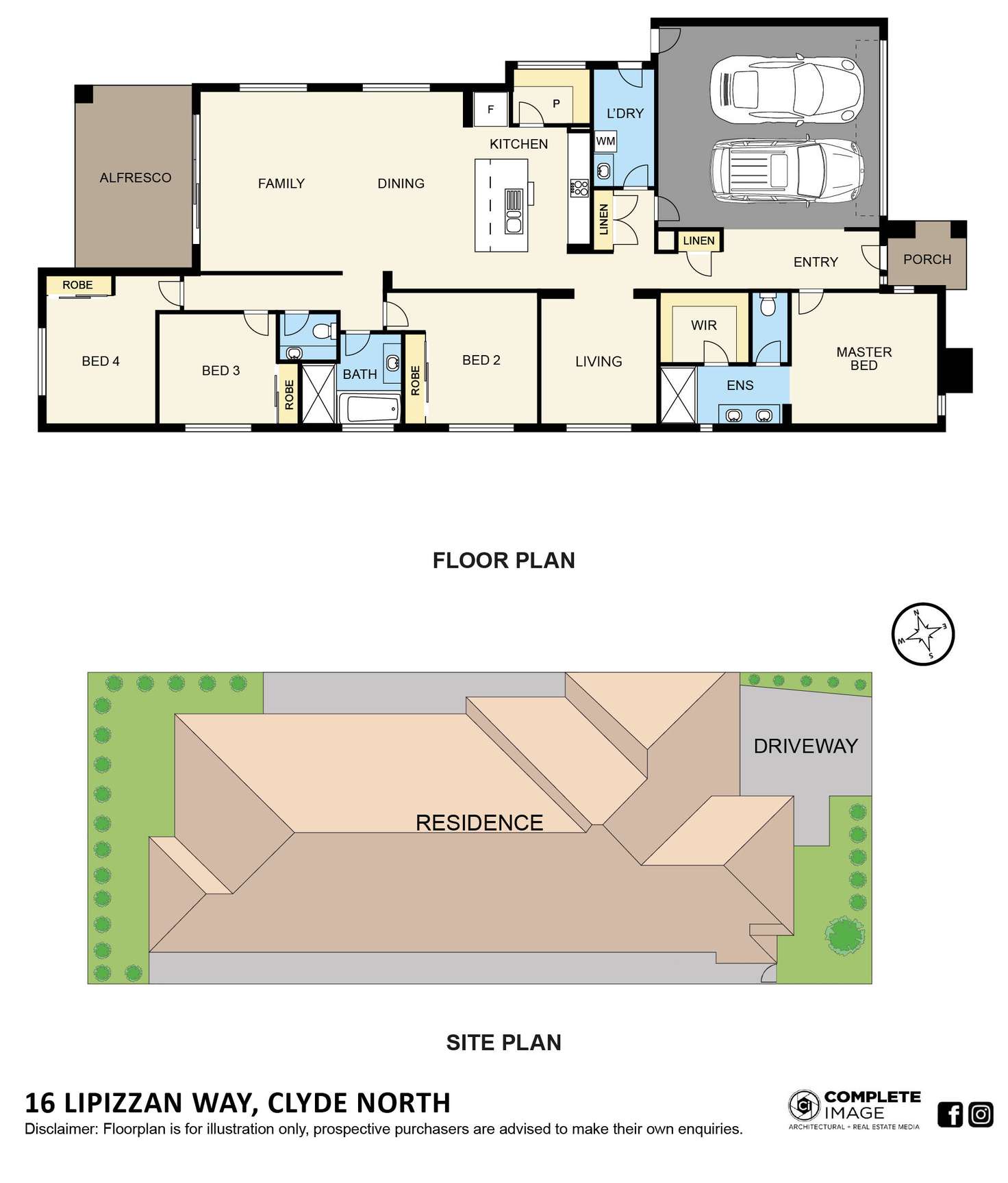 Floorplan of Homely house listing, 16 Lipizzan Way, Clyde North VIC 3978