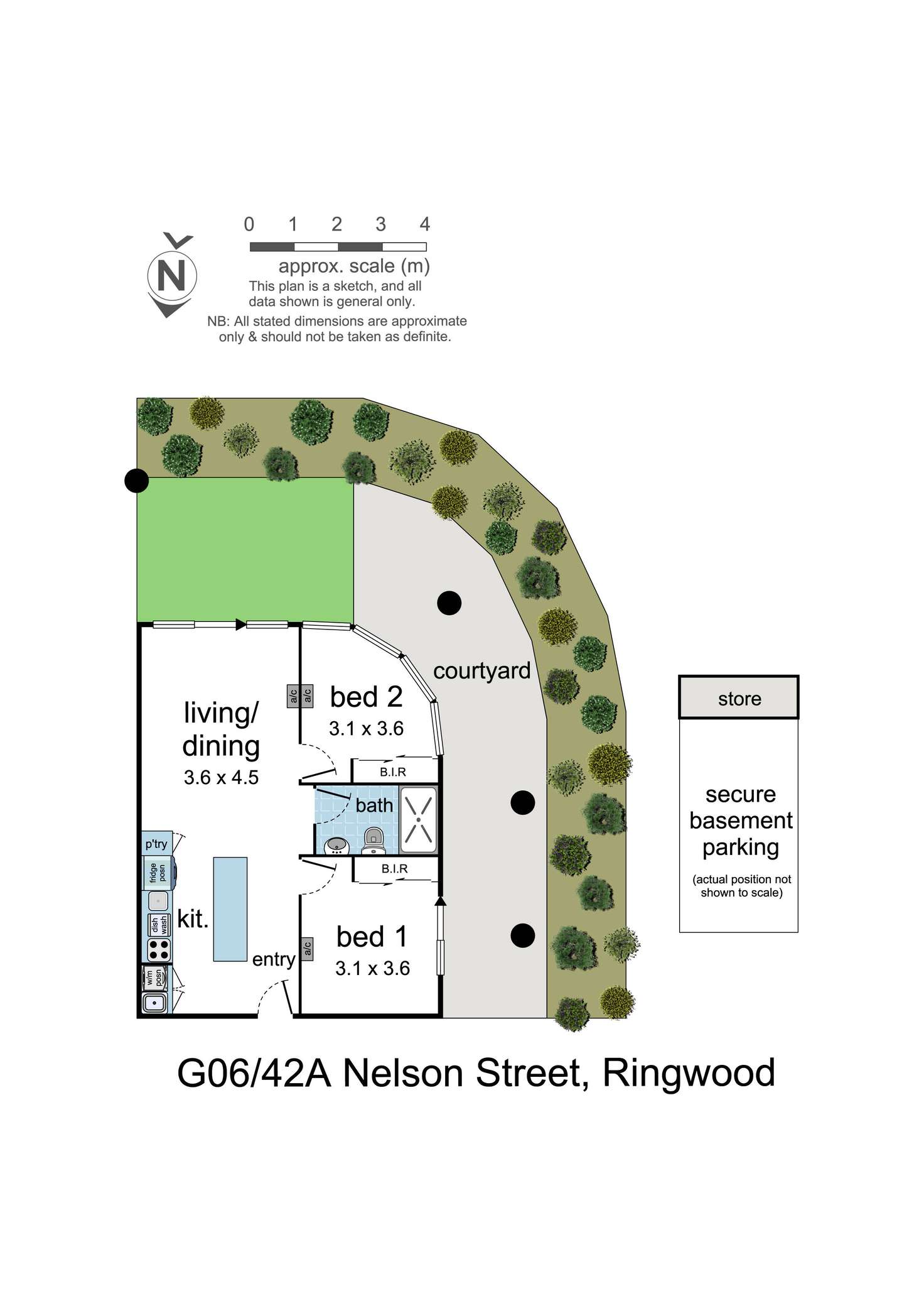 Floorplan of Homely apartment listing, G06/42A Nelson Street, Ringwood VIC 3134