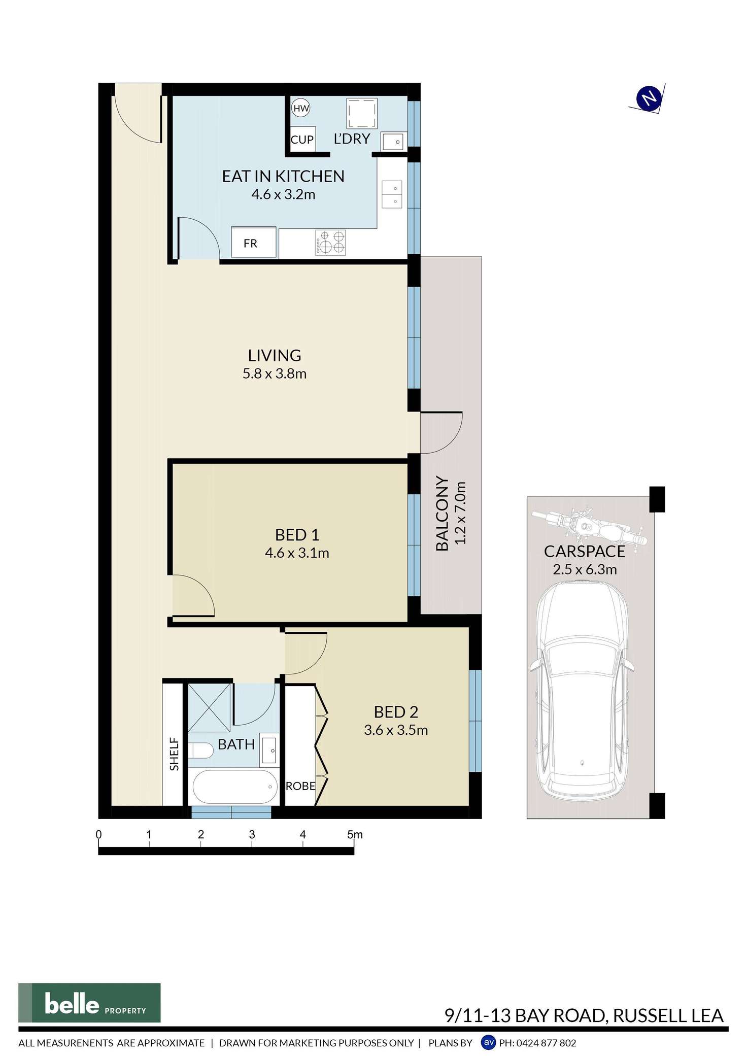 Floorplan of Homely apartment listing, 9/11-13 Bay Road, Russell Lea NSW 2046