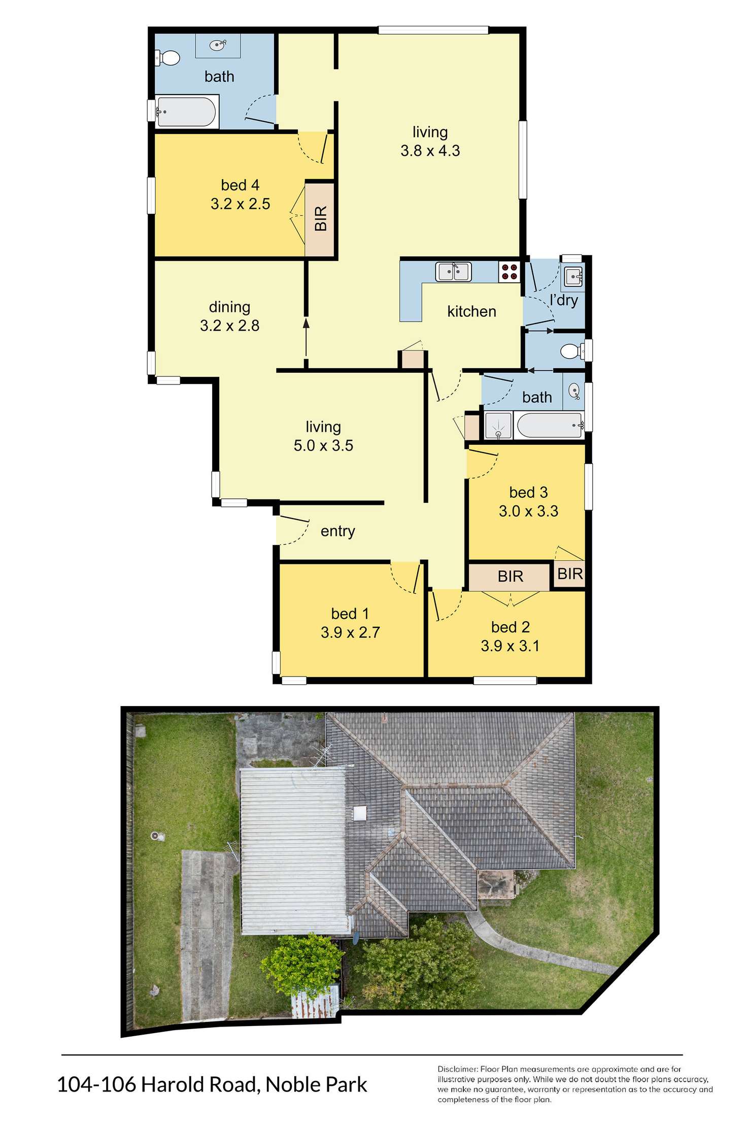 Floorplan of Homely house listing, 104-106 Harold Road, Noble Park VIC 3174