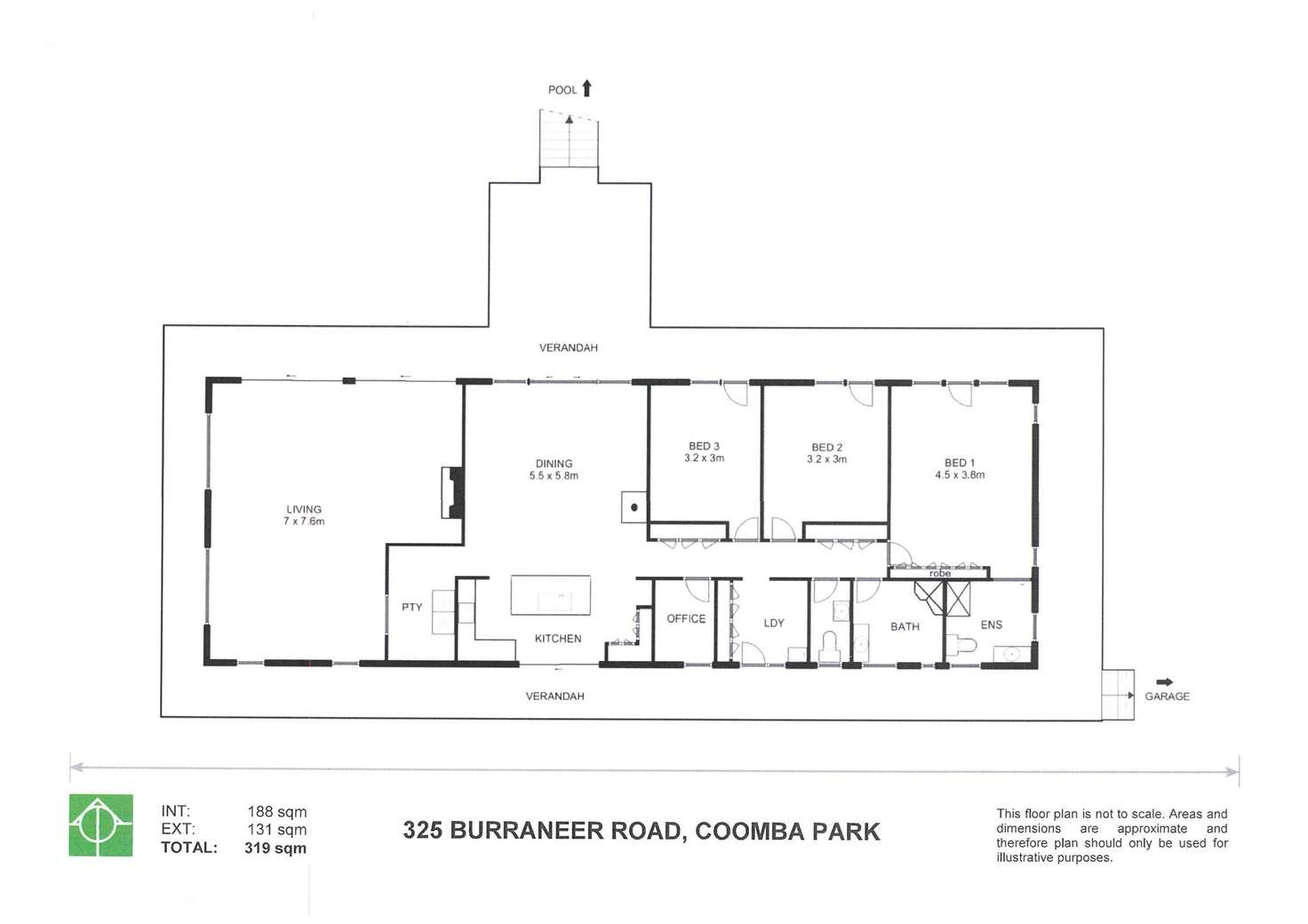 Floorplan of Homely lifestyle listing, 325 Burraneer Road, Coomba Park NSW 2428