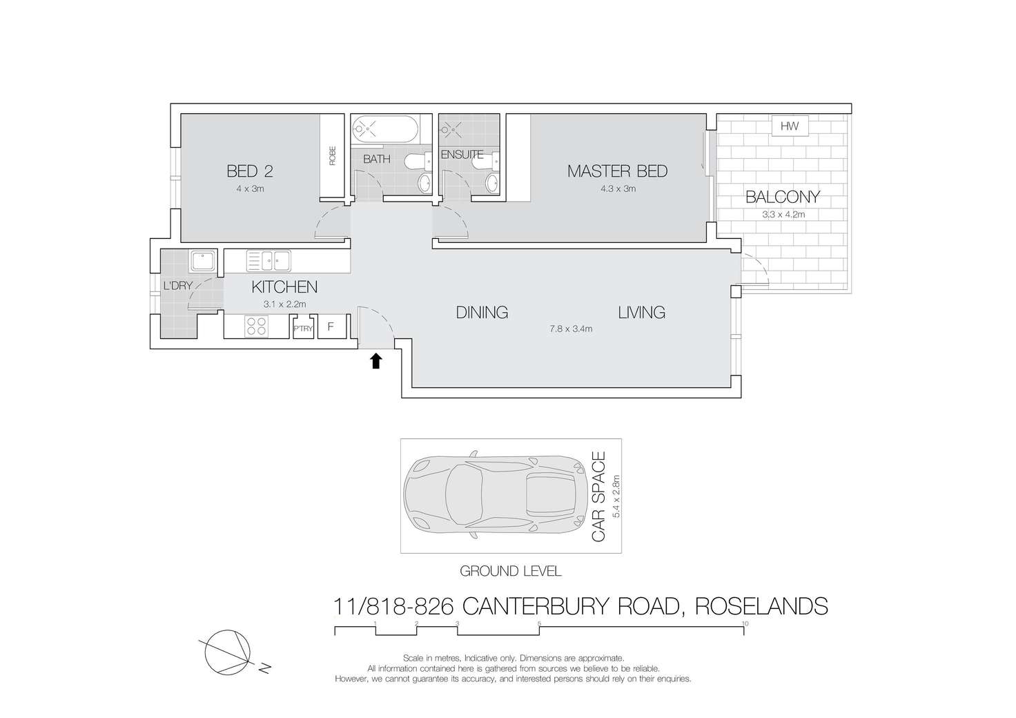 Floorplan of Homely apartment listing, 11/818-826 Canterbury Road, Roselands NSW 2196