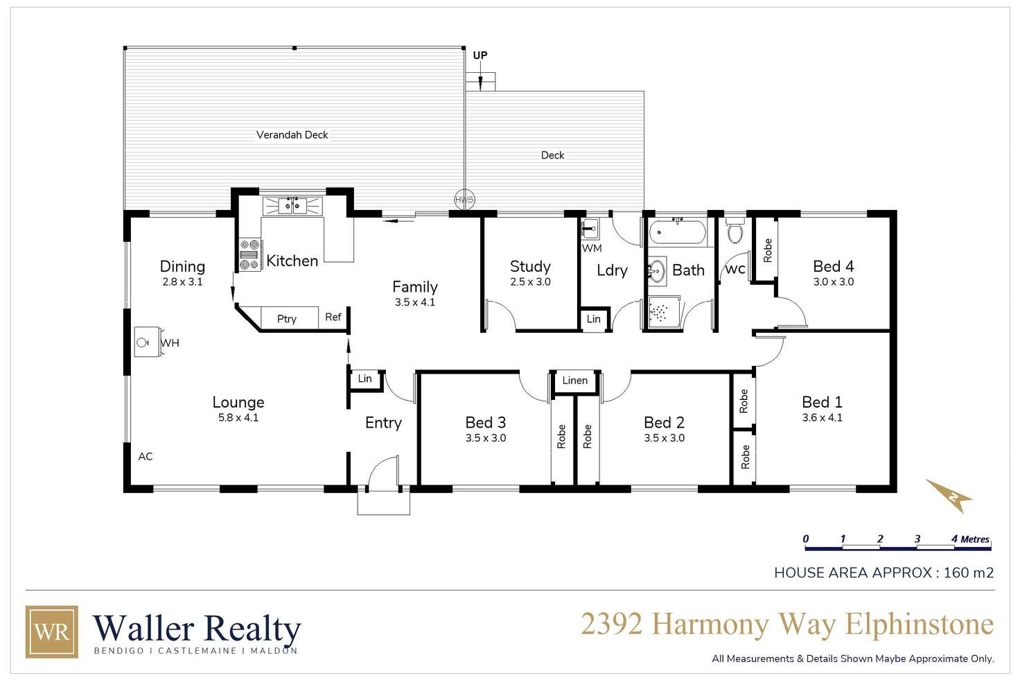 Floorplan of Homely house listing, 2392 Harmony Way, Elphinstone VIC 3448