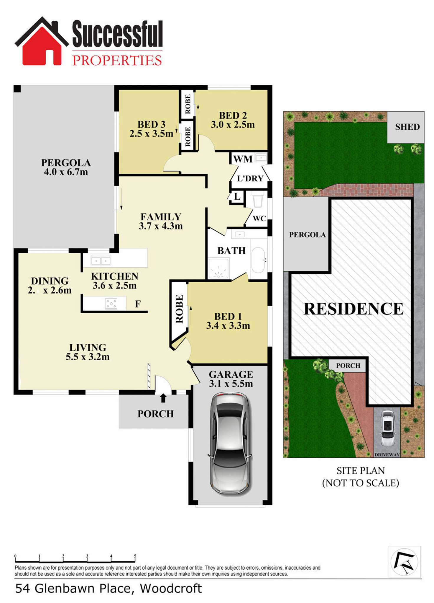 Floorplan of Homely house listing, 54 Glenbawn Place, Woodcroft NSW 2767