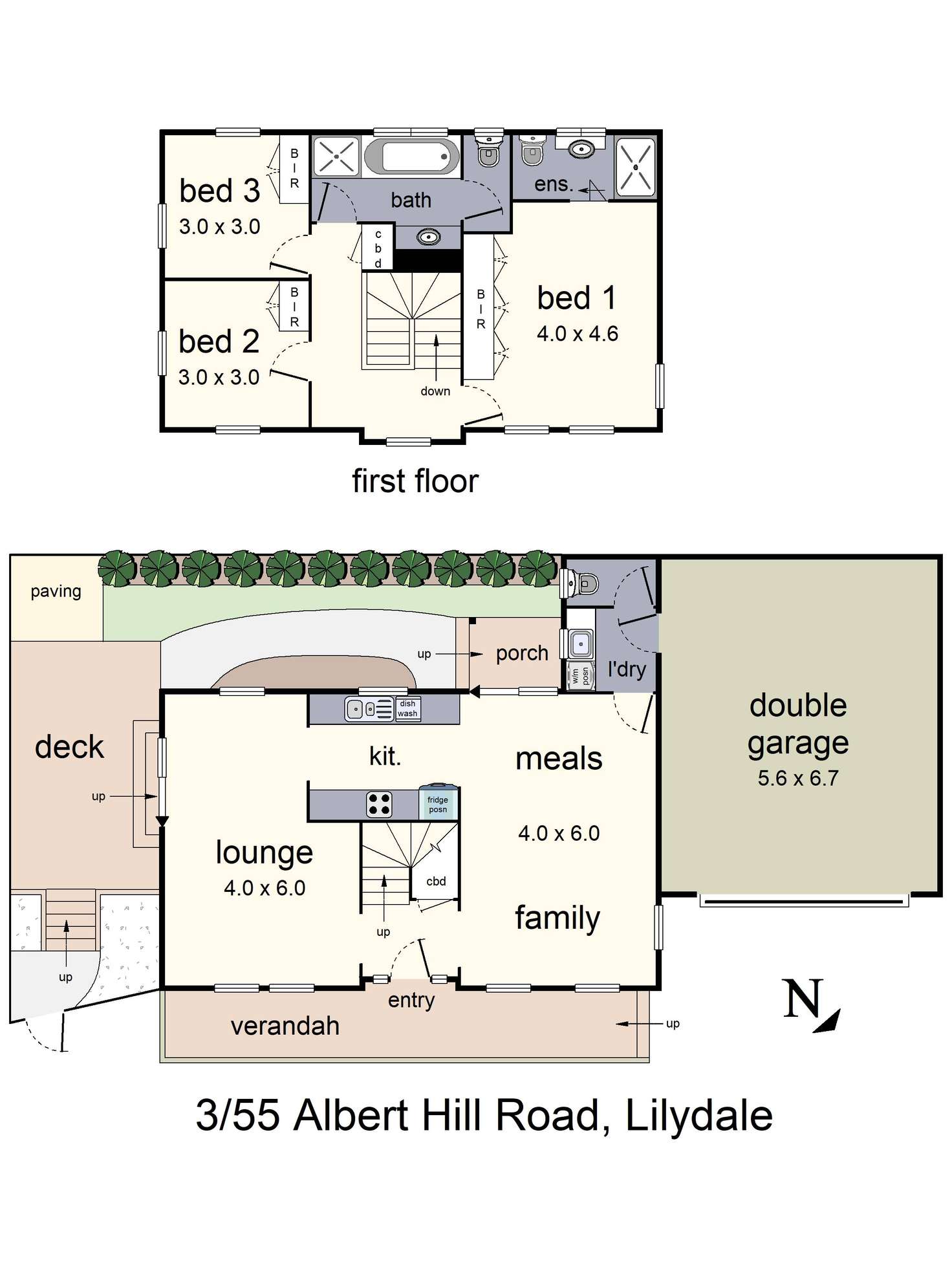 Floorplan of Homely house listing, 3/55 Albert Hill Road, Lilydale VIC 3140