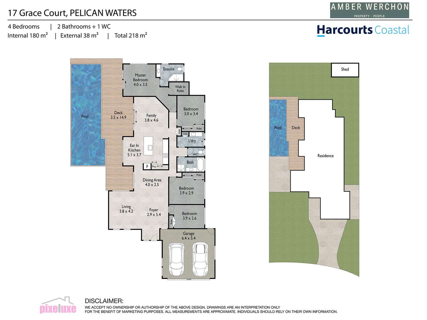 Floorplan of Homely house listing, 17 Grace Court, Pelican Waters QLD 4551