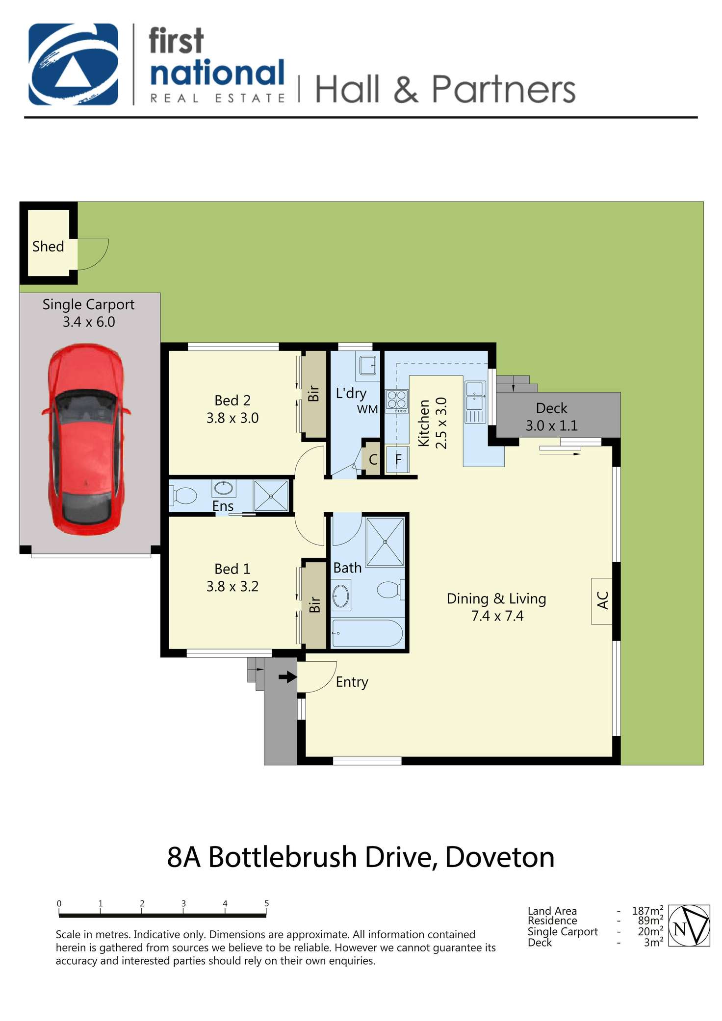 Floorplan of Homely unit listing, 8A Bottlebrush Drive, Doveton VIC 3177