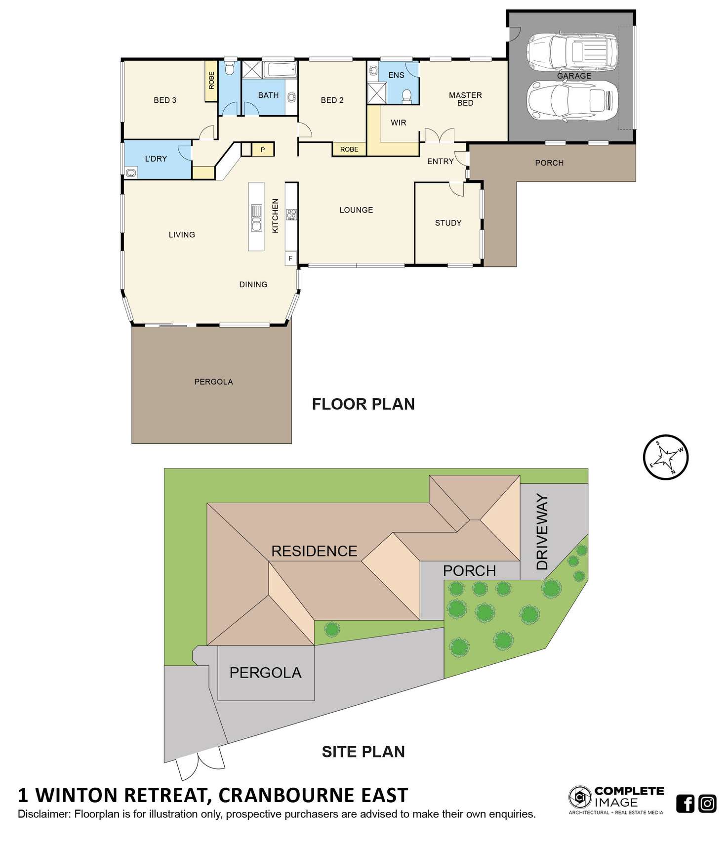 Floorplan of Homely house listing, 1 Winton Retreat, Cranbourne East VIC 3977