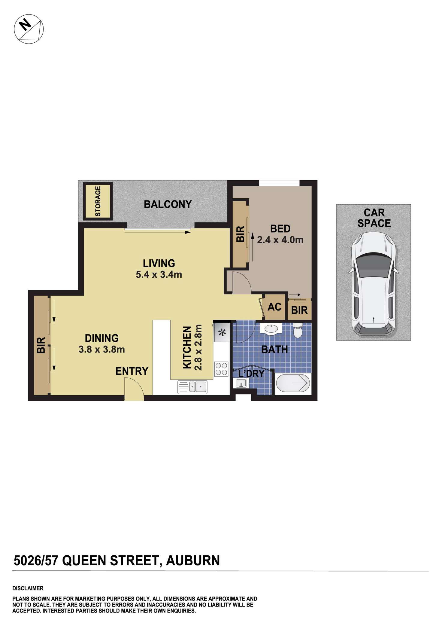 Floorplan of Homely unit listing, 5026/57-59 Queen Street, Auburn NSW 2144