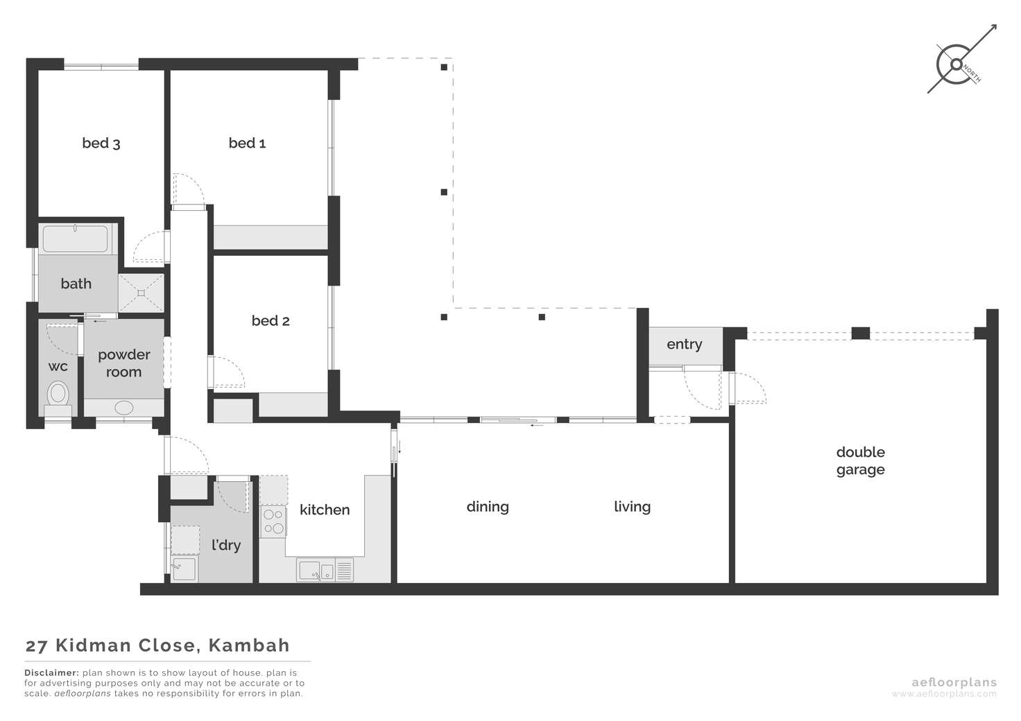 Floorplan of Homely house listing, 27 Kidman Close, Kambah ACT 2902