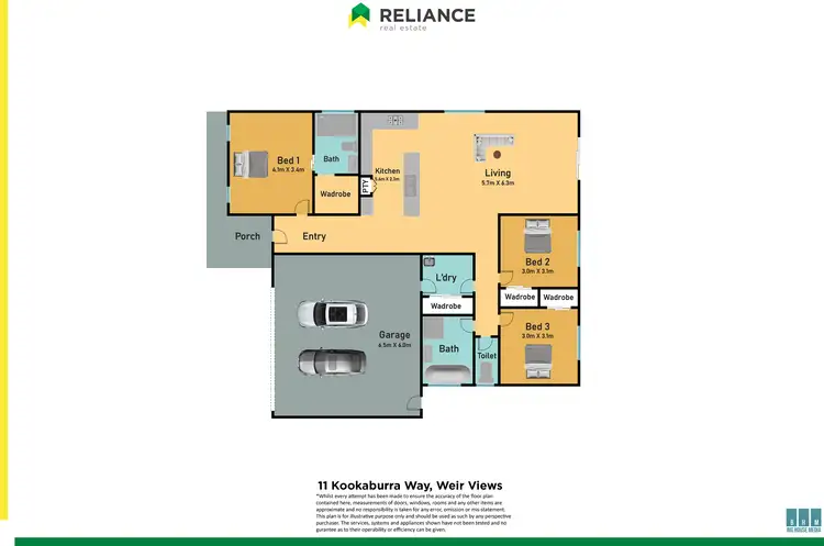 Floorplan of Homely house listing, 11 Kookaburra Way, Weir Views VIC 3338
