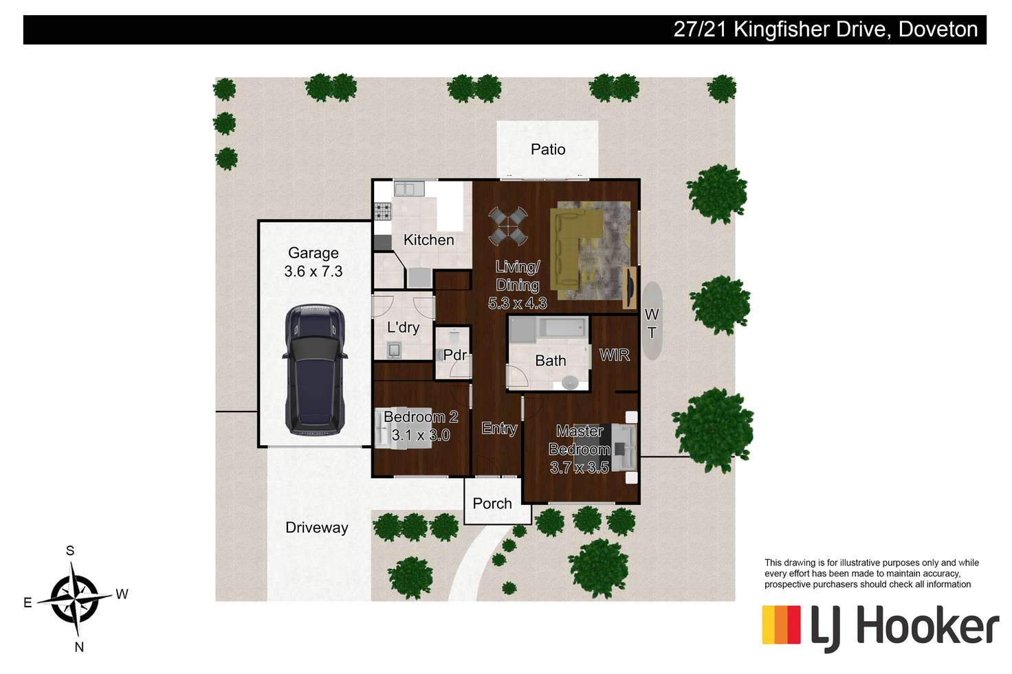 Floorplan of Homely unit listing, 27/21 Kingfisher Drive, Doveton VIC 3177