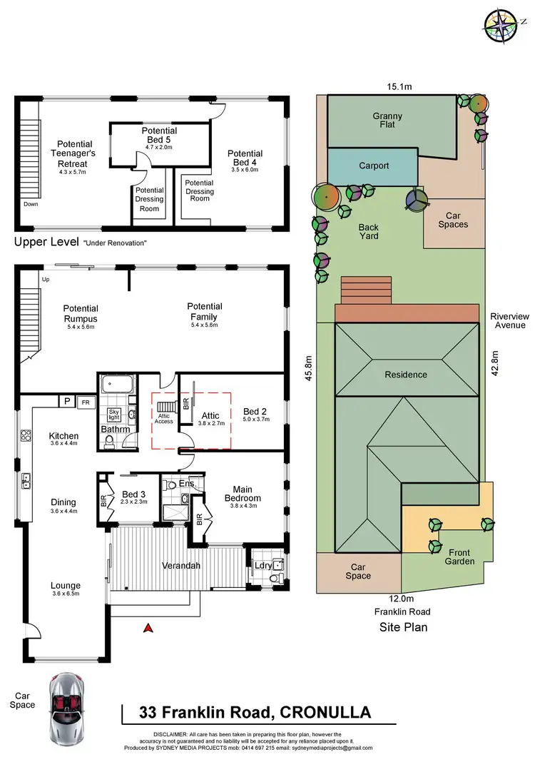 Floorplan of Homely house listing, 33 Franklin Road, Cronulla NSW 2230