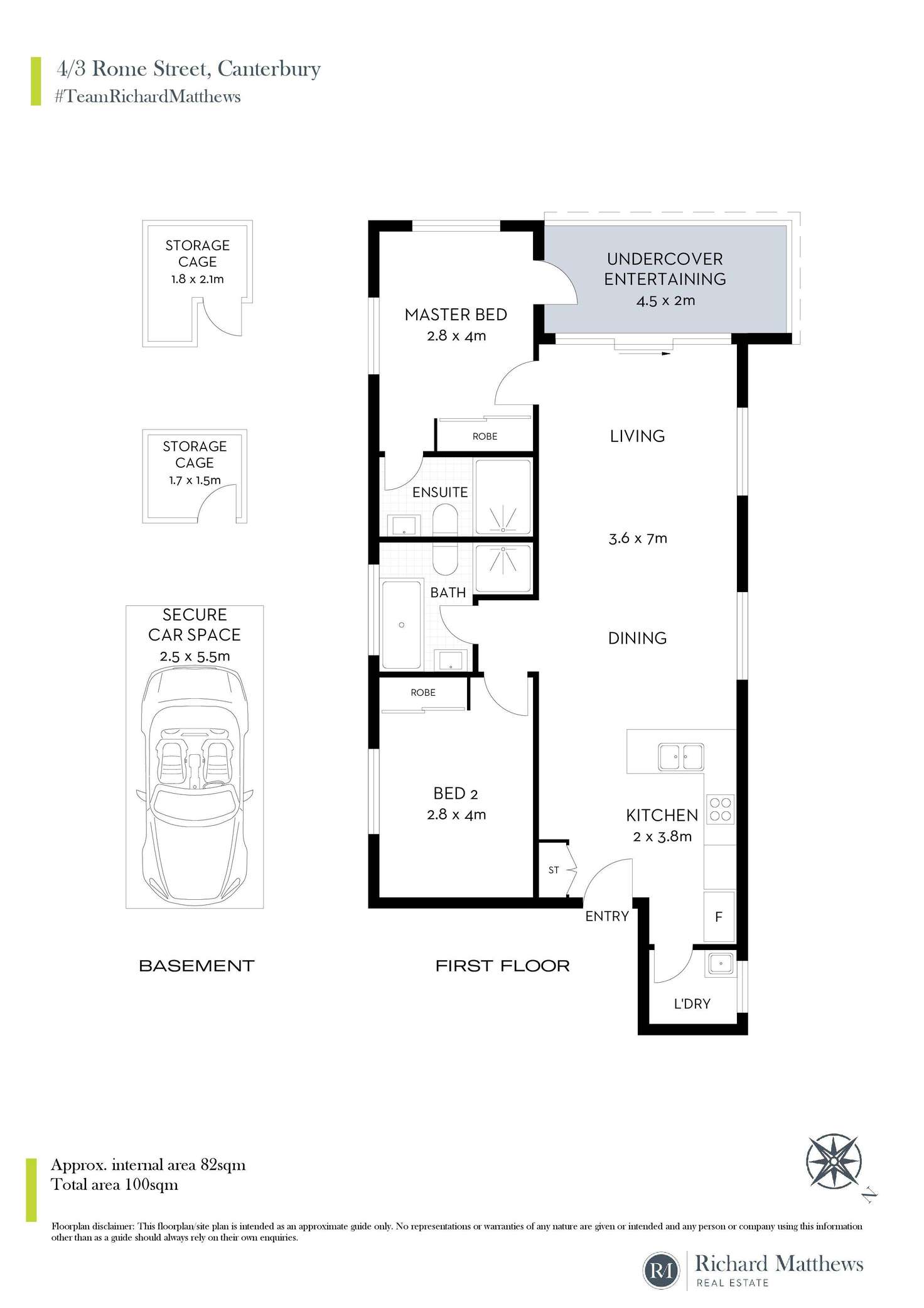 Floorplan of Homely apartment listing, 4/3 Rome Street, Canterbury NSW 2193