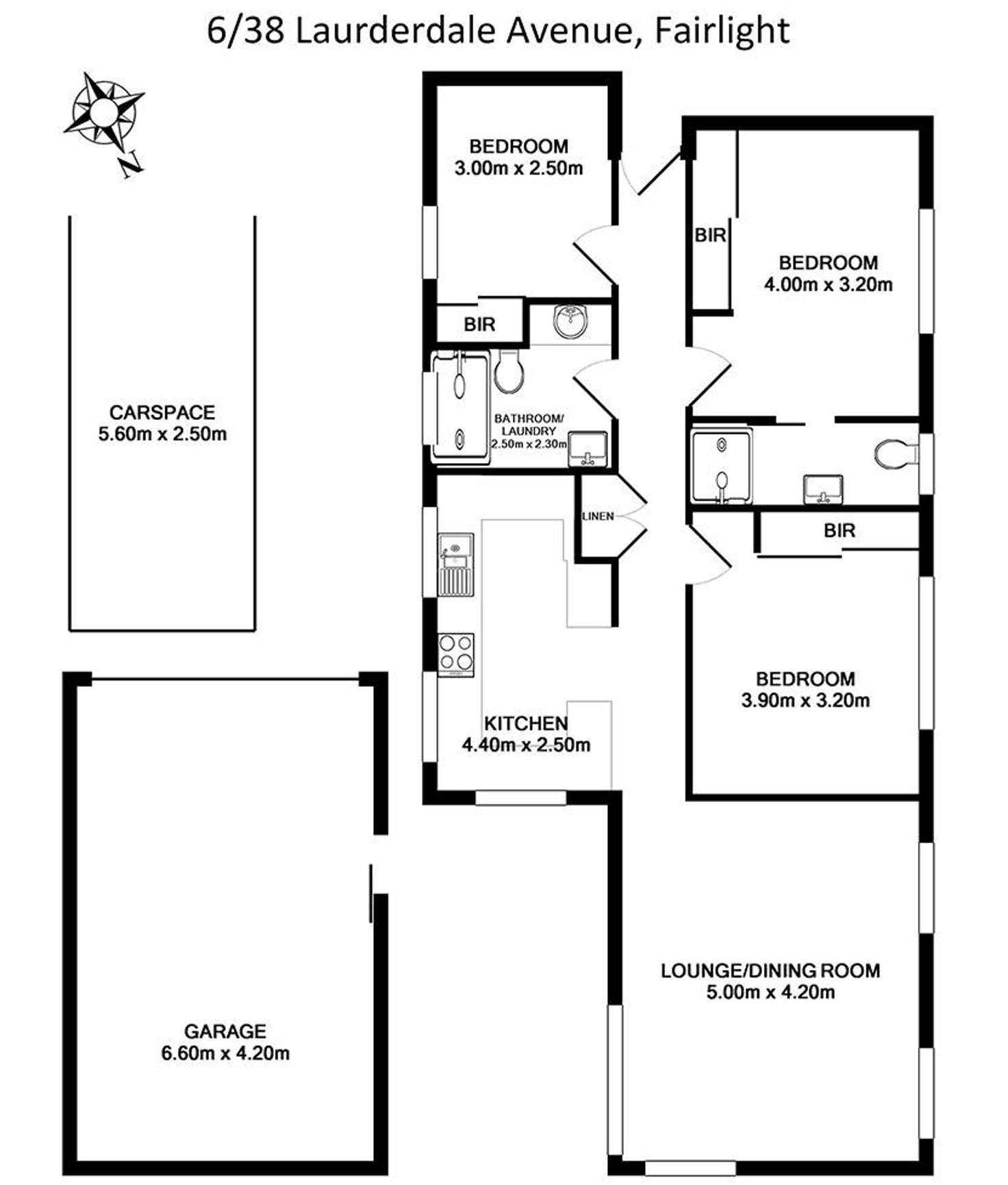 Floorplan of Homely apartment listing, 6/38 Lauderdale Avenue, Fairlight NSW 2094