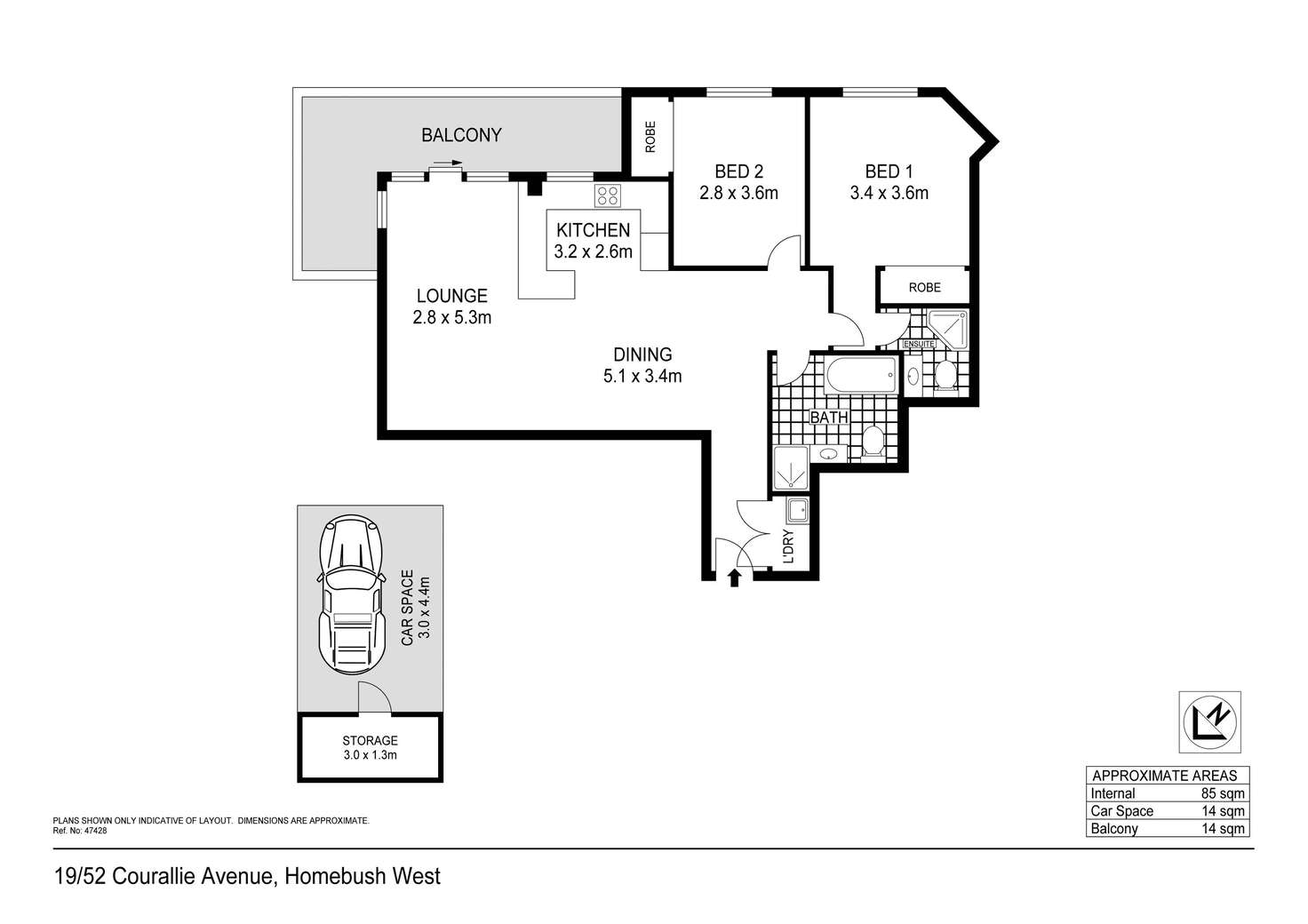 Floorplan of Homely apartment listing, 19/52-58 Courallie Avenue, Homebush West NSW 2140