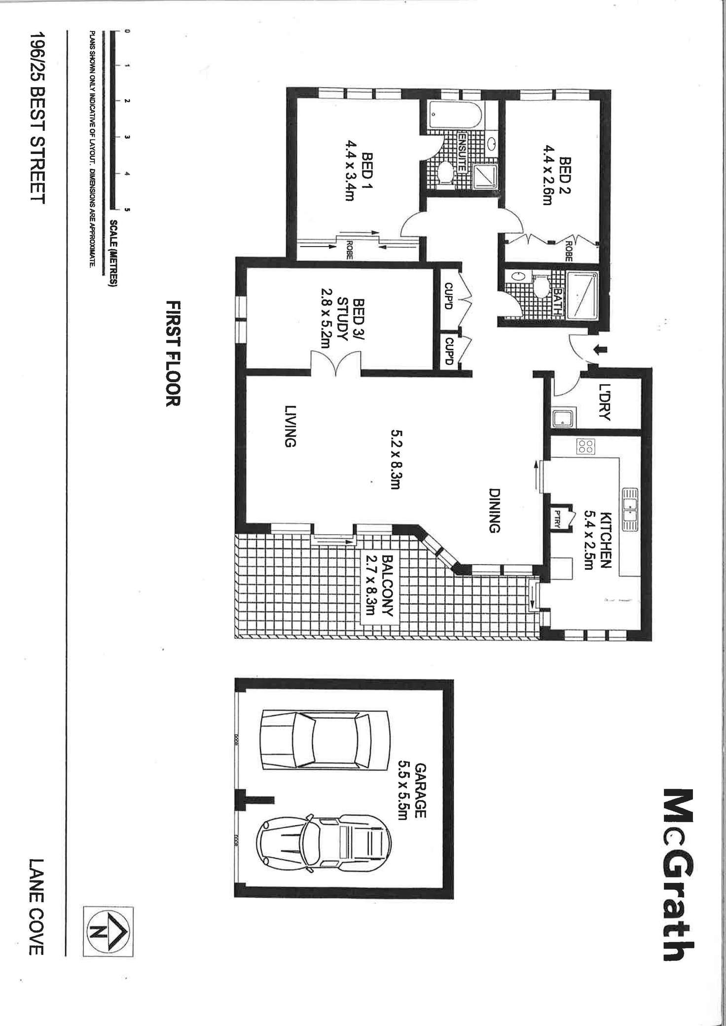 Floorplan of Homely apartment listing, 196/25 Best Street, Lane Cove NSW 2066