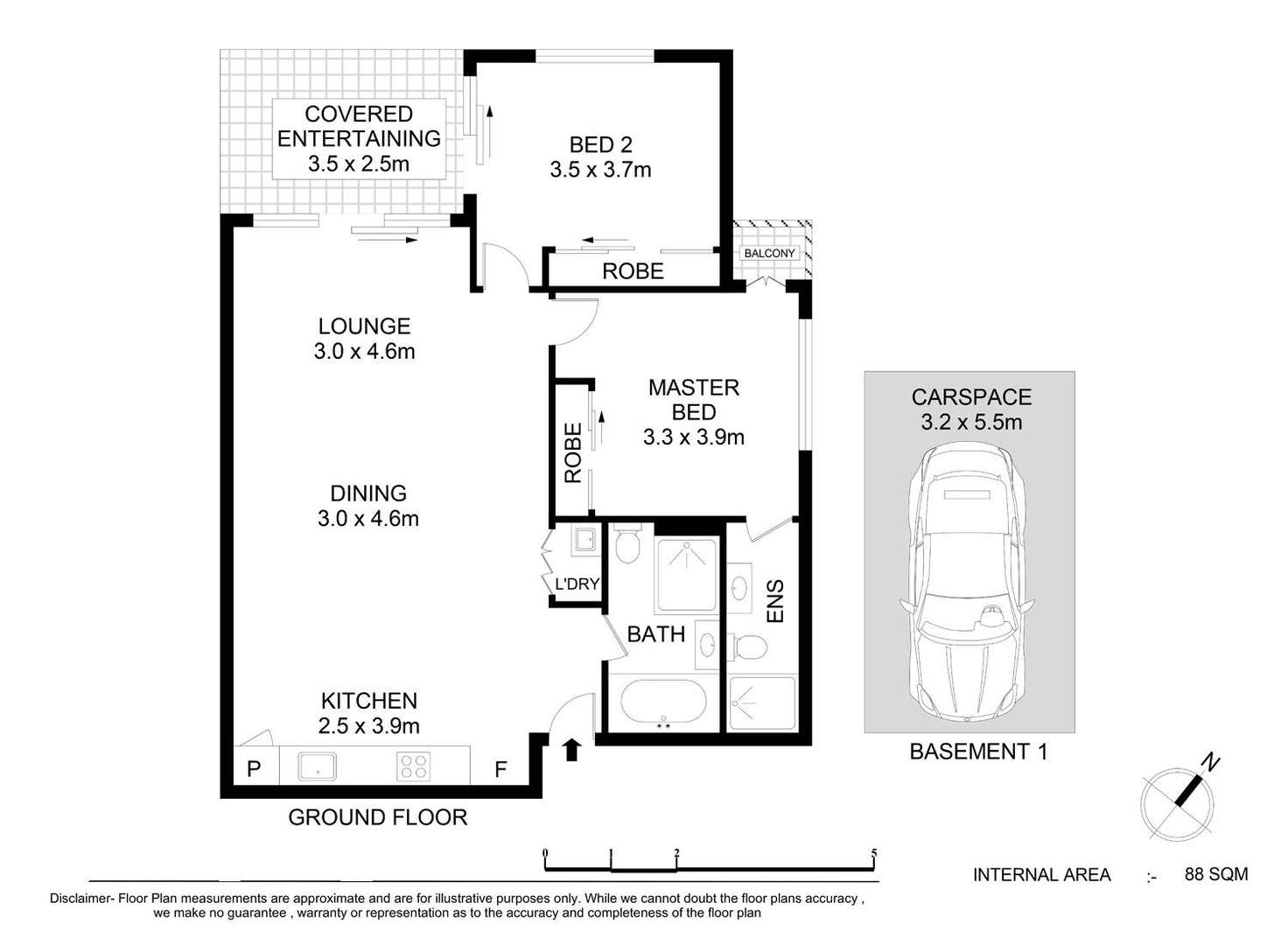 Floorplan of Homely unit listing, 5/25-31 Orara Street, Waitara NSW 2077