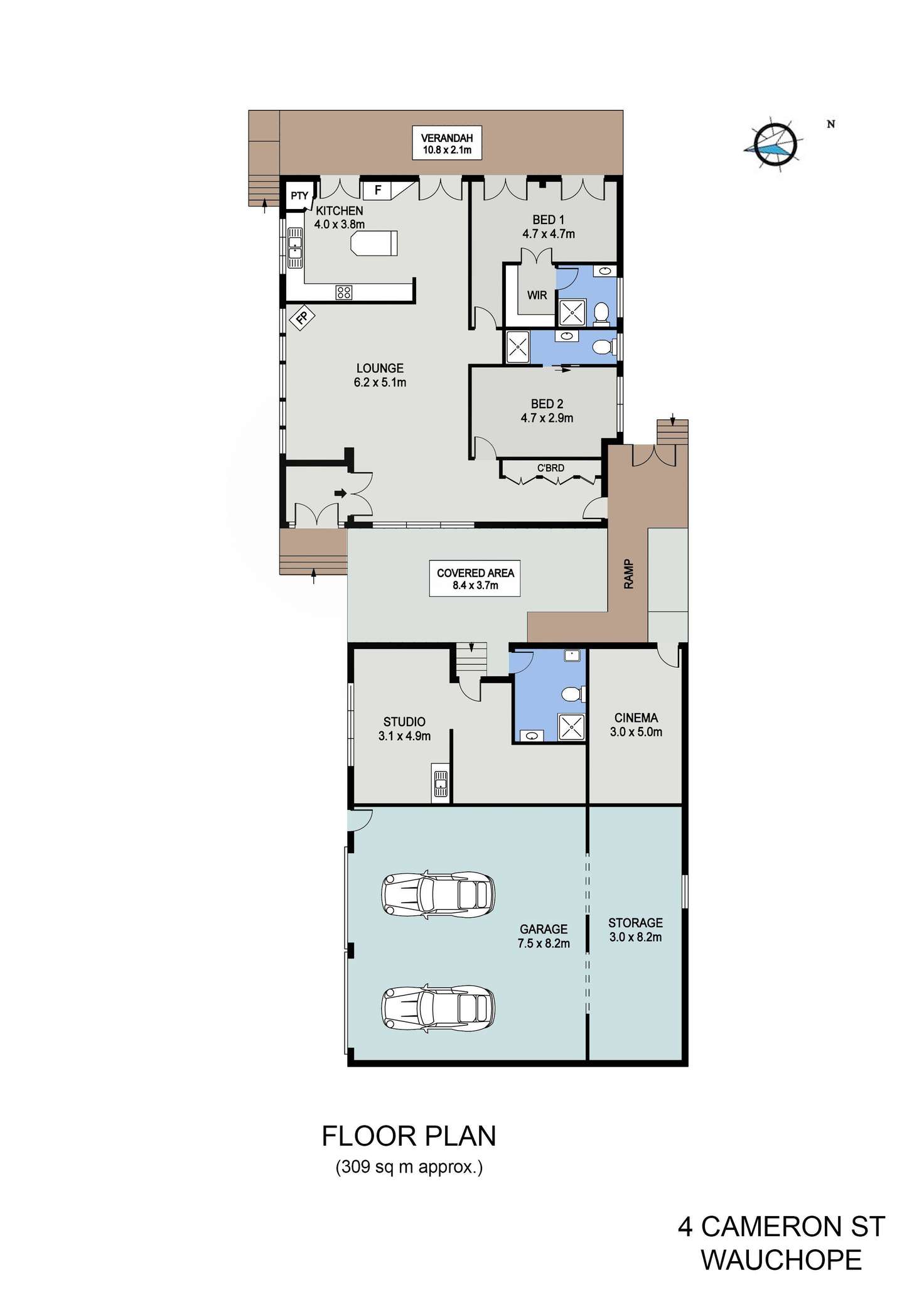 Floorplan of Homely house listing, 4 Cameron Street, Wauchope NSW 2446