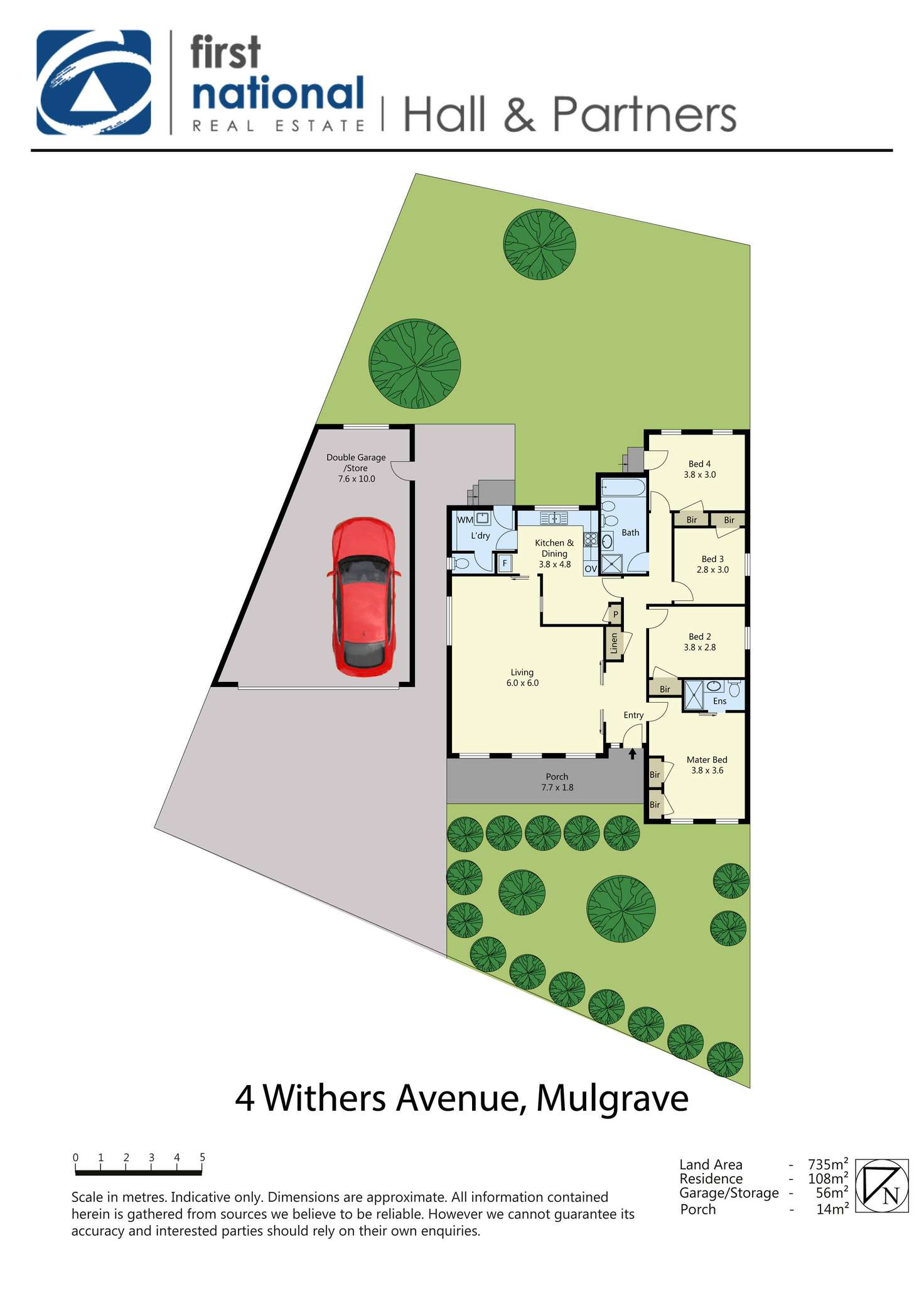 Floorplan of Homely house listing, 4 Withers Avenue, Mulgrave VIC 3170