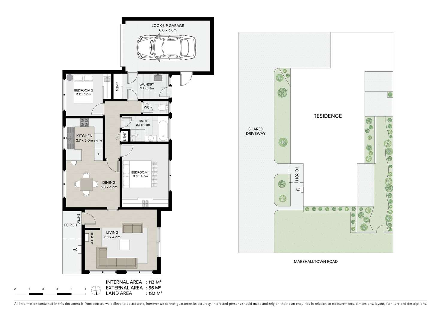 Floorplan of Homely unit listing, 1/68 Marshalltown Road, Marshall VIC 3216