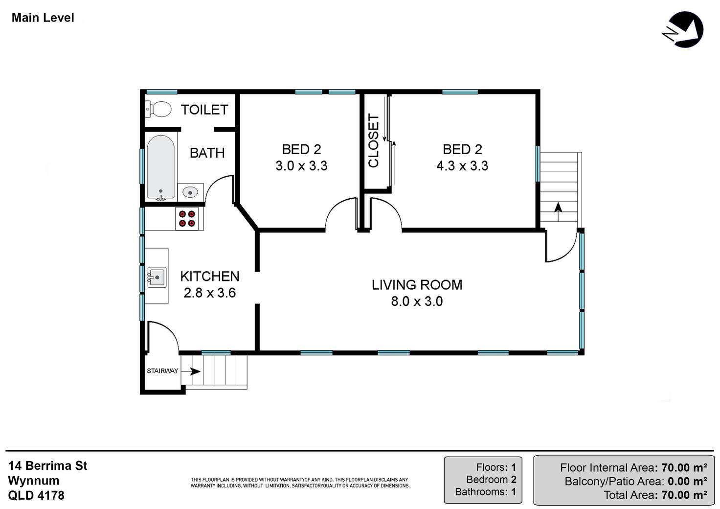 Floorplan of Homely house listing, 14 Berrima Street, Wynnum QLD 4178