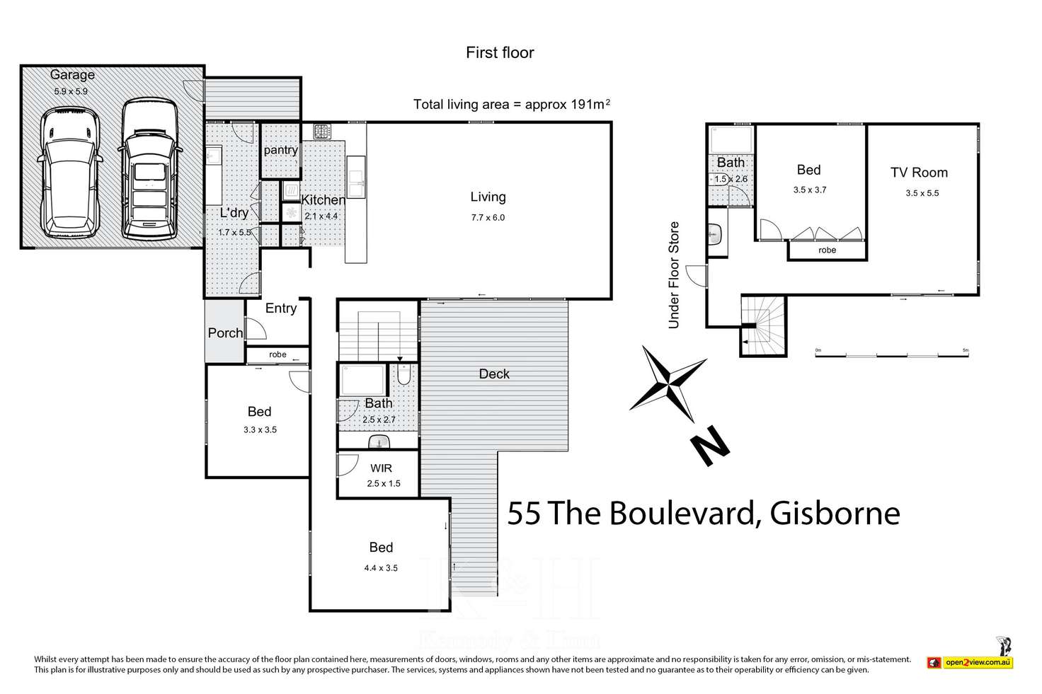 Floorplan of Homely house listing, 55 The Boulevard, Gisborne VIC 3437
