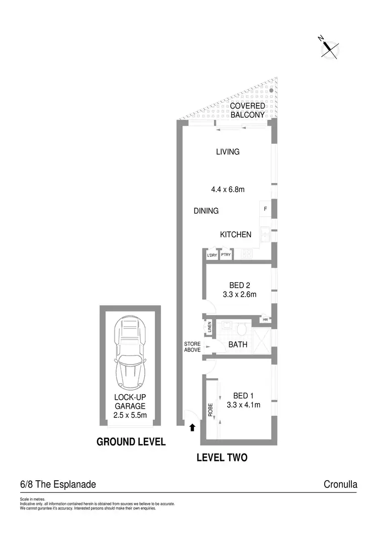 Floorplan of Homely apartment listing, 6/8 The Esplanade, Cronulla NSW 2230