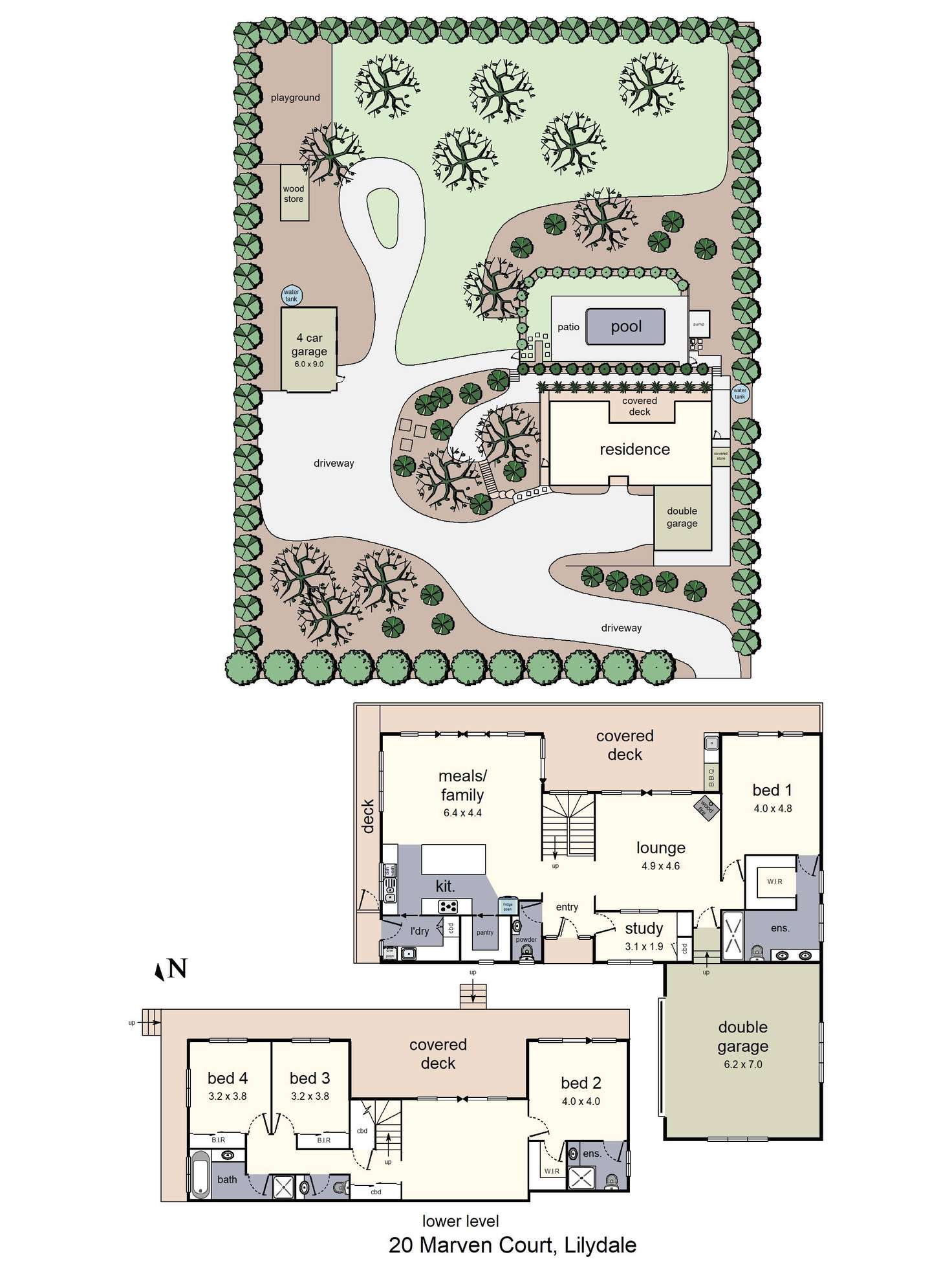 Floorplan of Homely house listing, 20 Marven Court, Lilydale VIC 3140