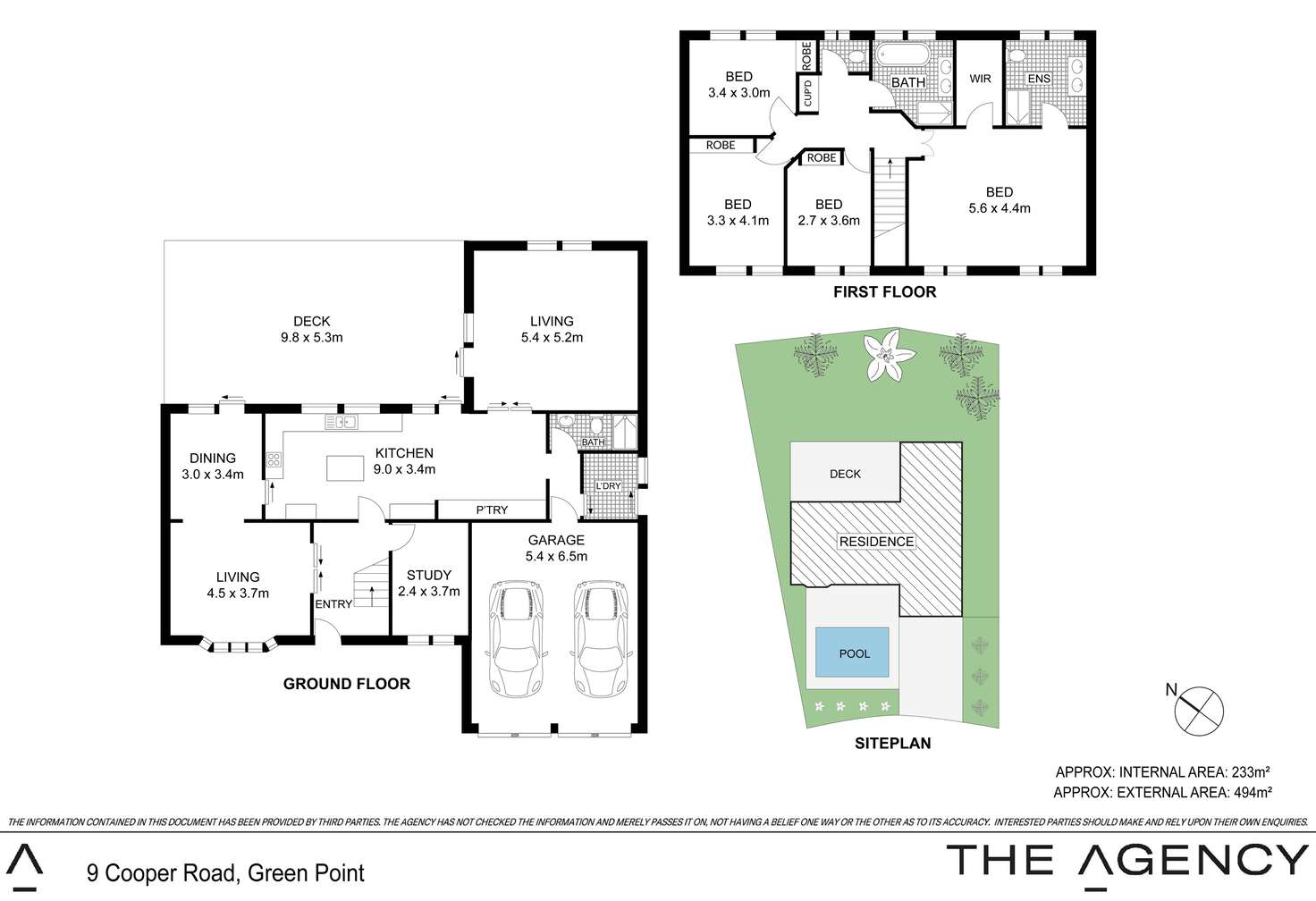 Floorplan of Homely house listing, 9 Cooper Road, Green Point NSW 2251