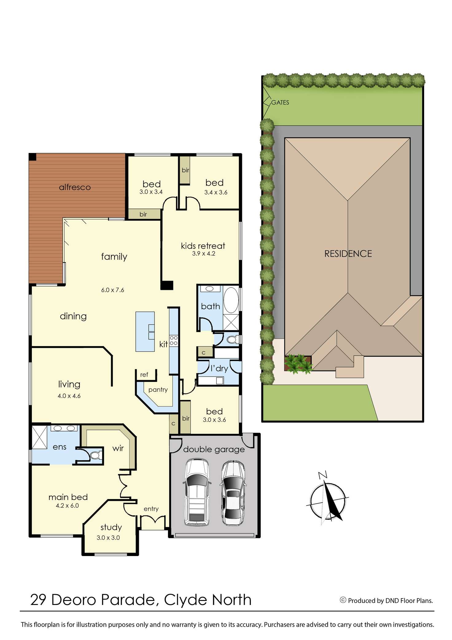 Floorplan of Homely house listing, 29 Deoro Parade, Clyde North VIC 3978