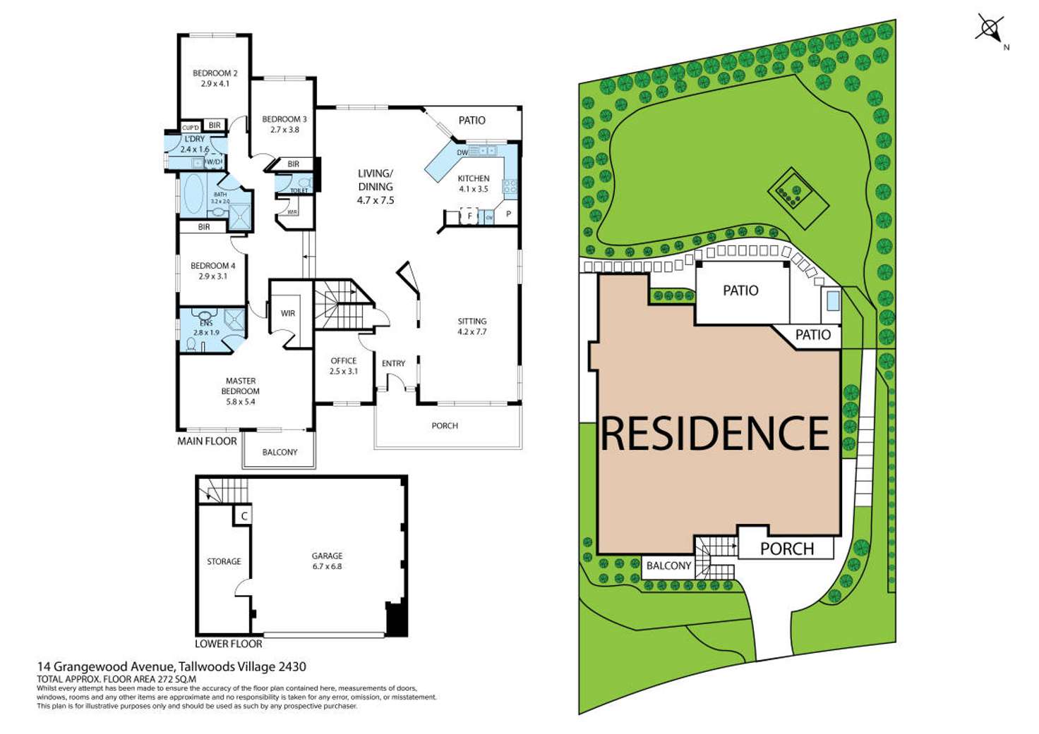Floorplan of Homely house listing, 14 Grangewood Avenue, Tallwoods Village NSW 2430