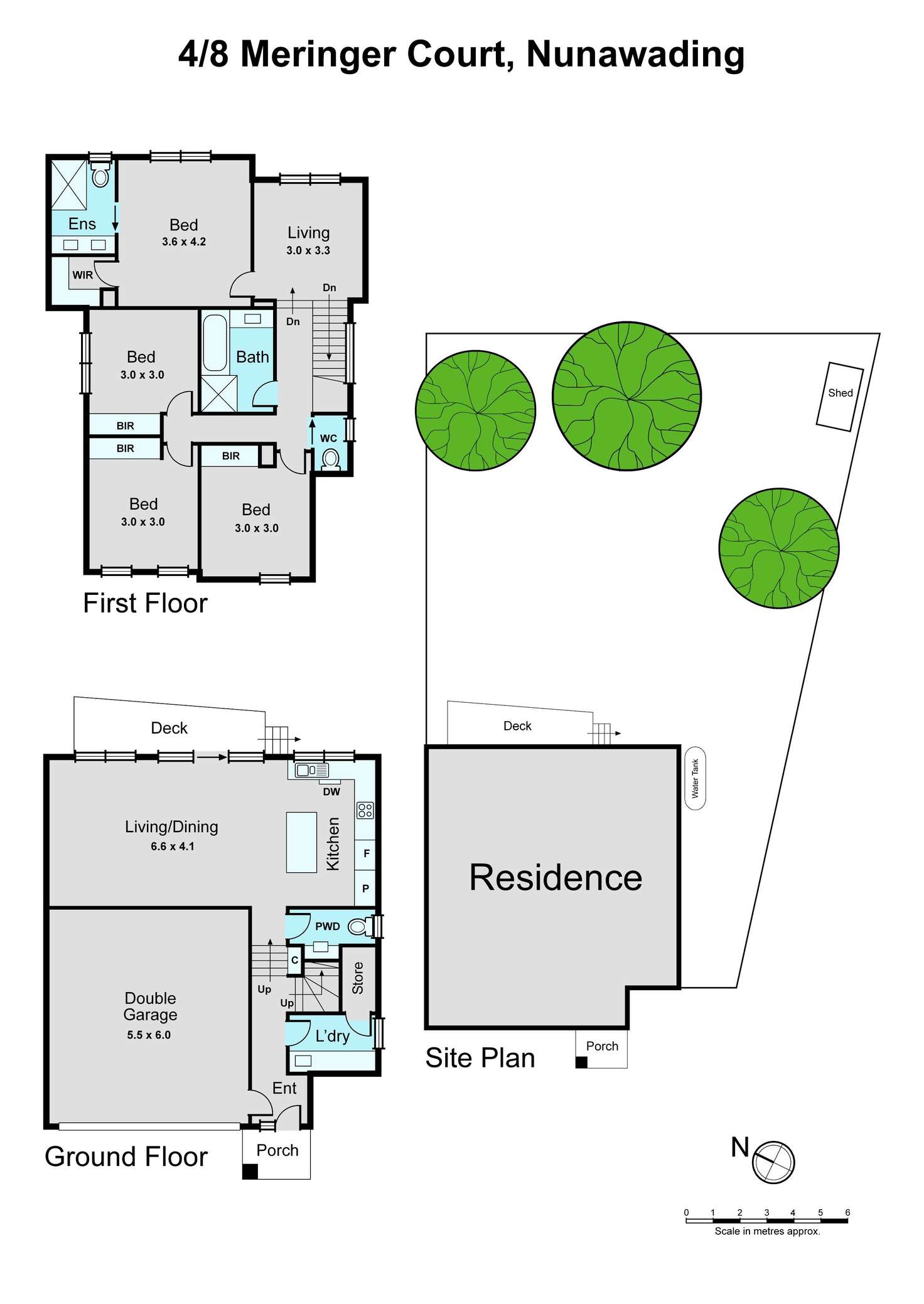 Floorplan of Homely townhouse listing, 4/8 Meringer Court, Nunawading VIC 3131