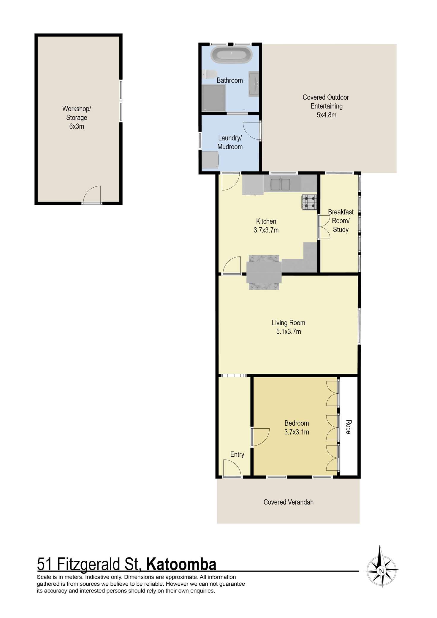 Floorplan of Homely house listing, 51 Fitzgerald Street, Katoomba NSW 2780